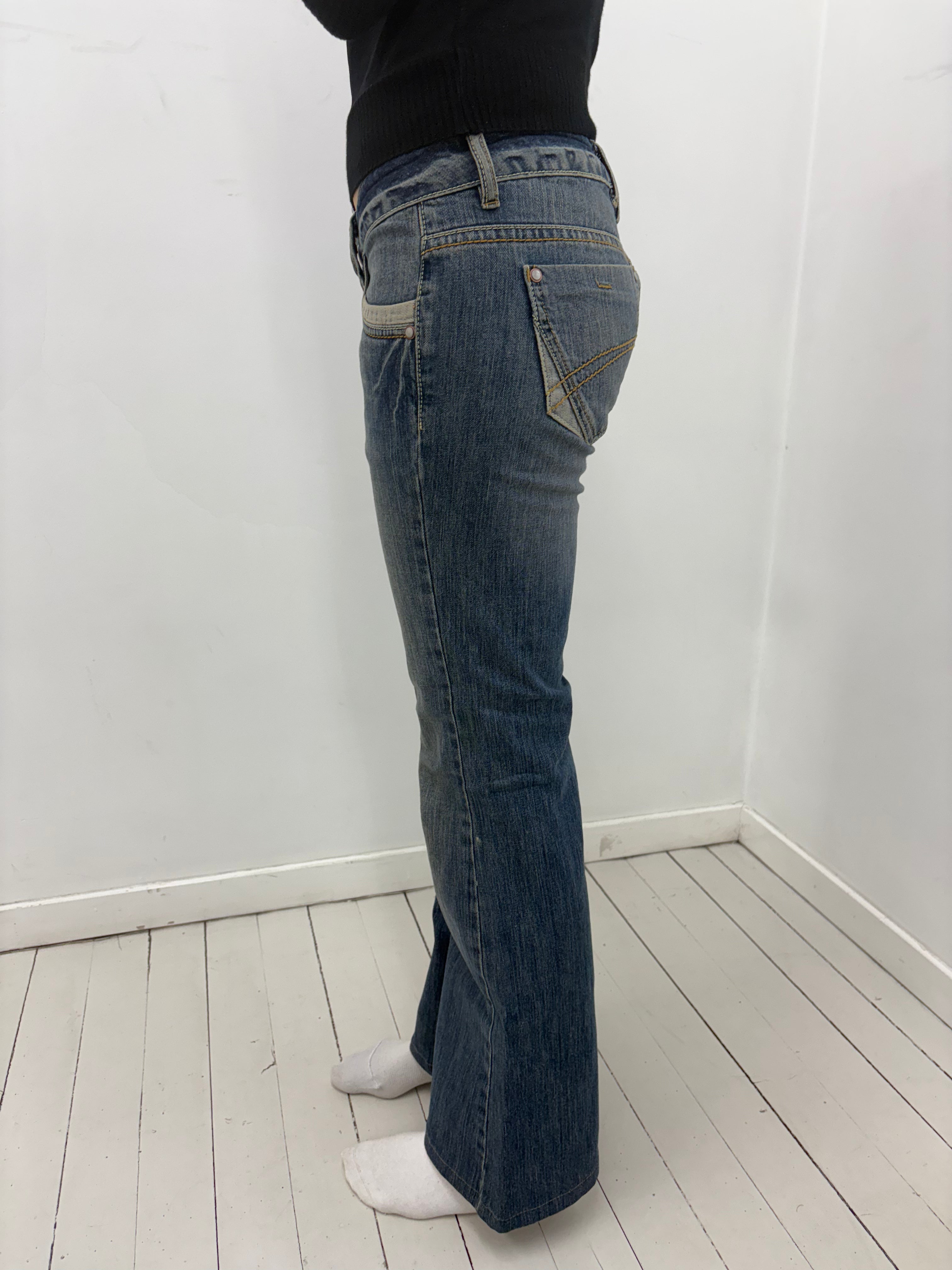 Low-Rise Y2K Bootcut Jeans