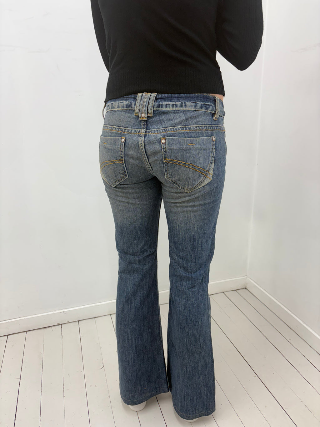 Low-Rise Y2K Bootcut Jeans