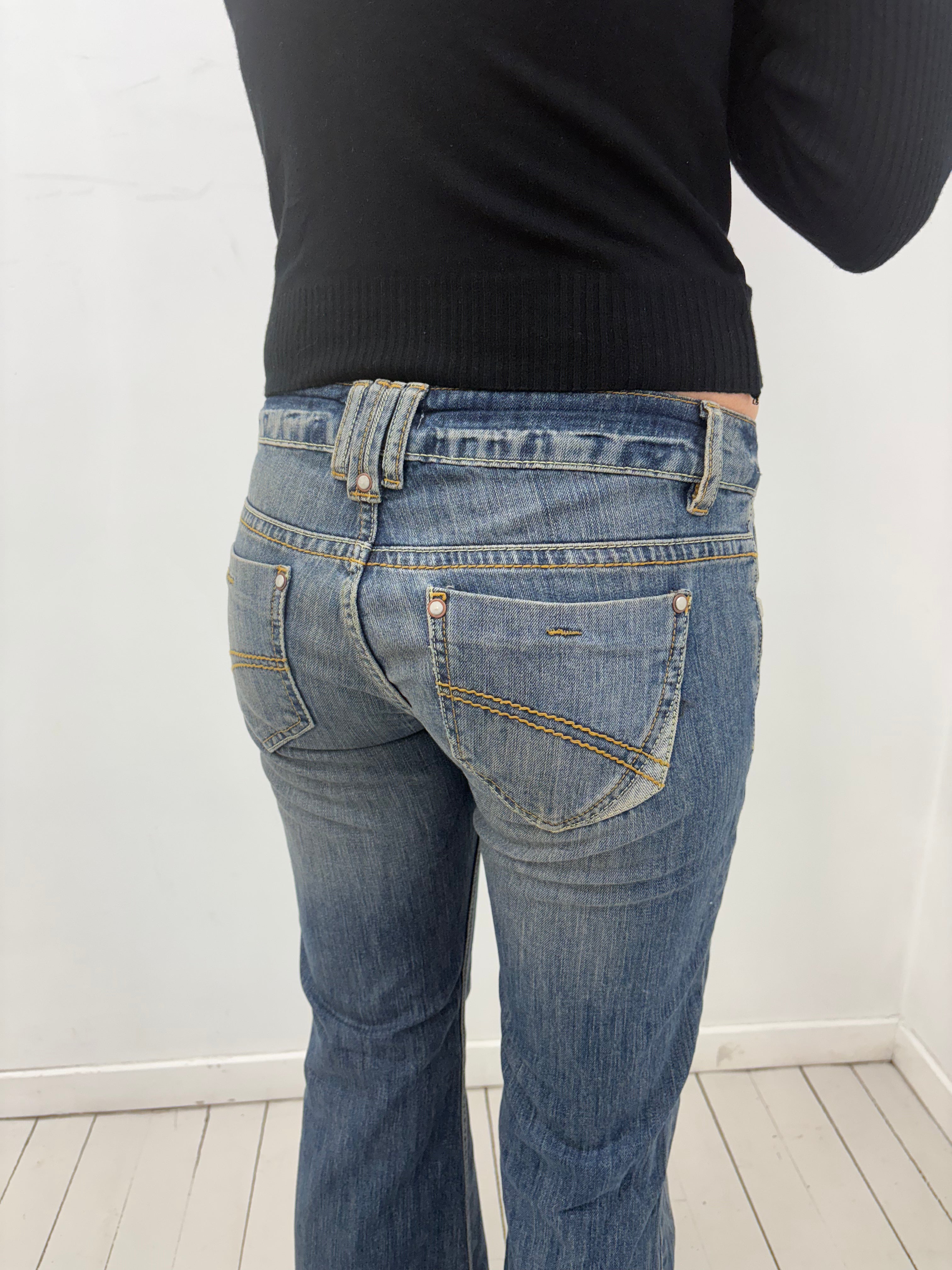 Low-Rise Y2K Bootcut Jeans