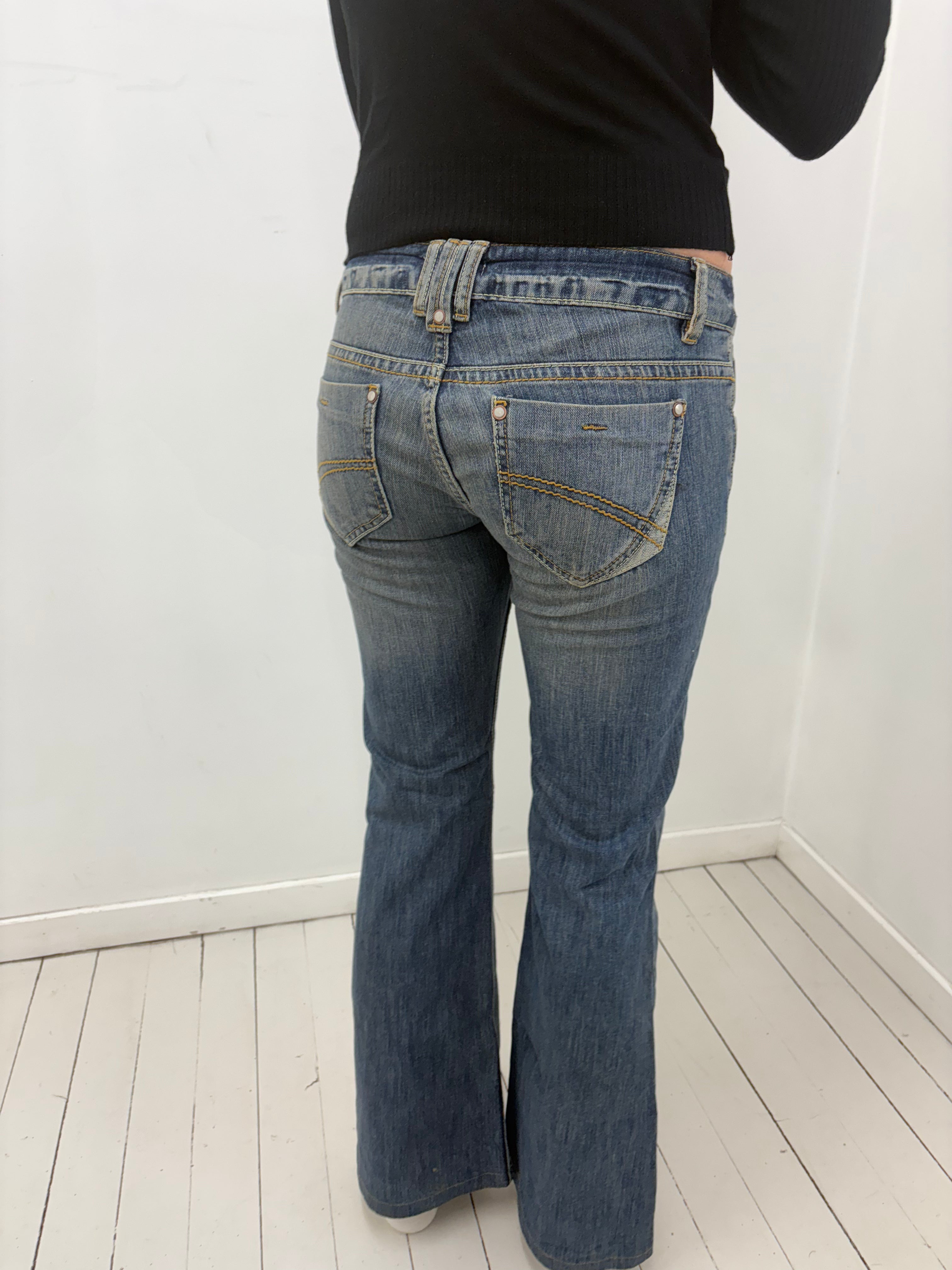 Low-Rise Y2K Bootcut Jeans