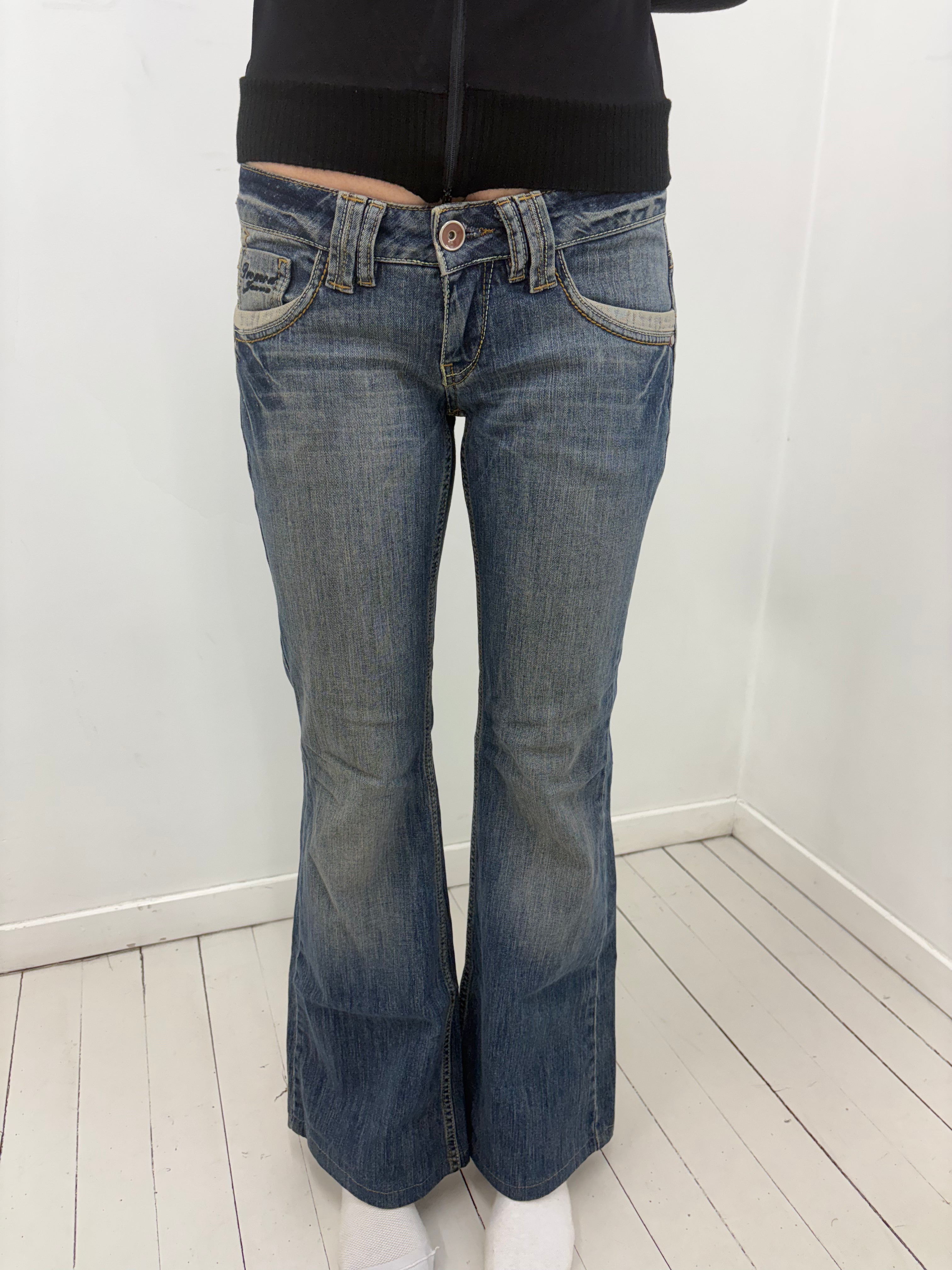Low-Rise Y2K Bootcut Jeans