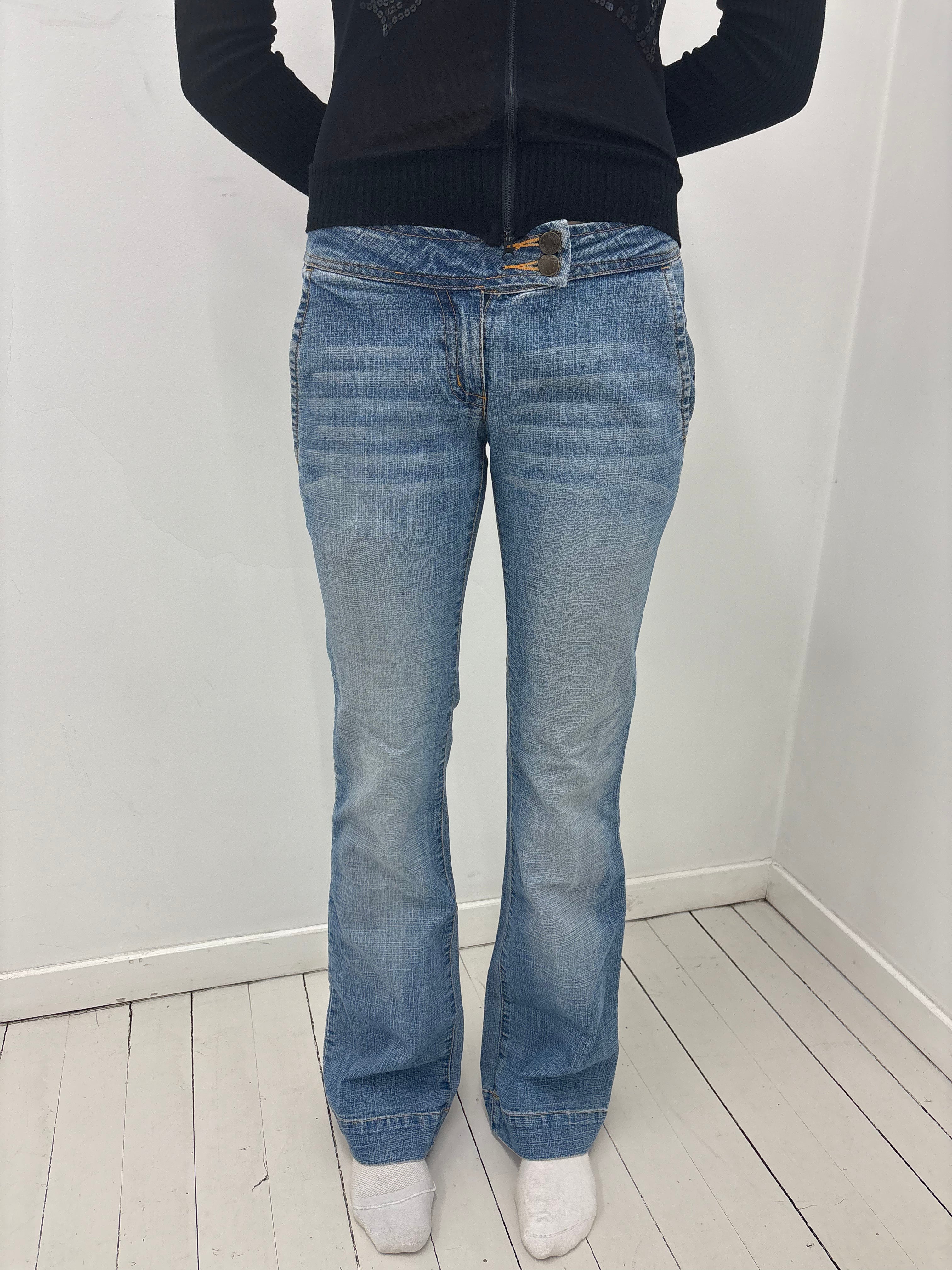 Low-Rise Y2K Bootcut Jeans