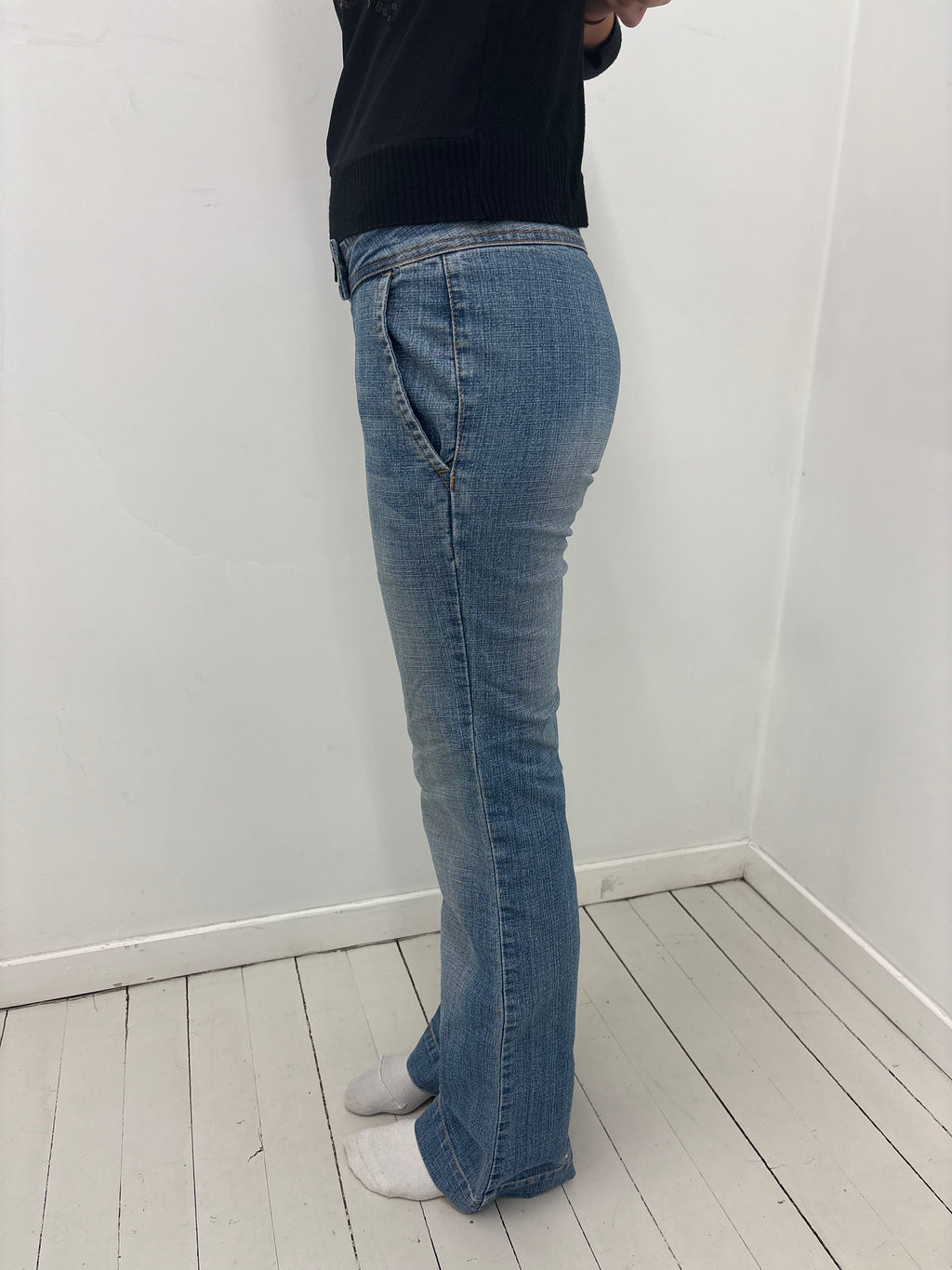 Low-Rise Y2K Bootcut Jeans