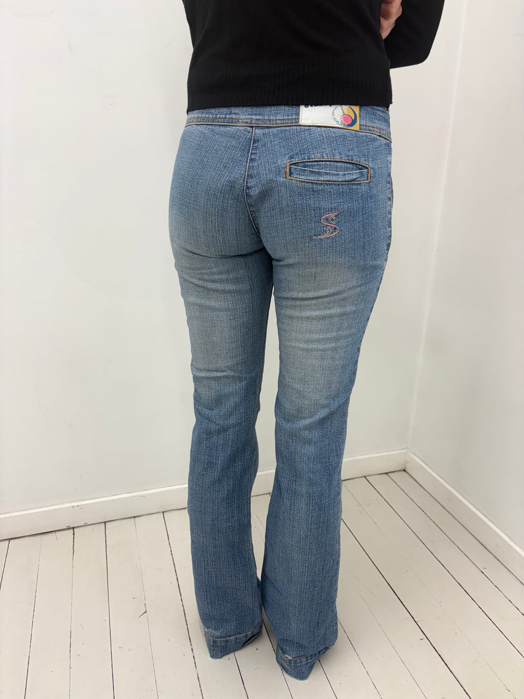Low-Rise Y2K Bootcut Jeans
