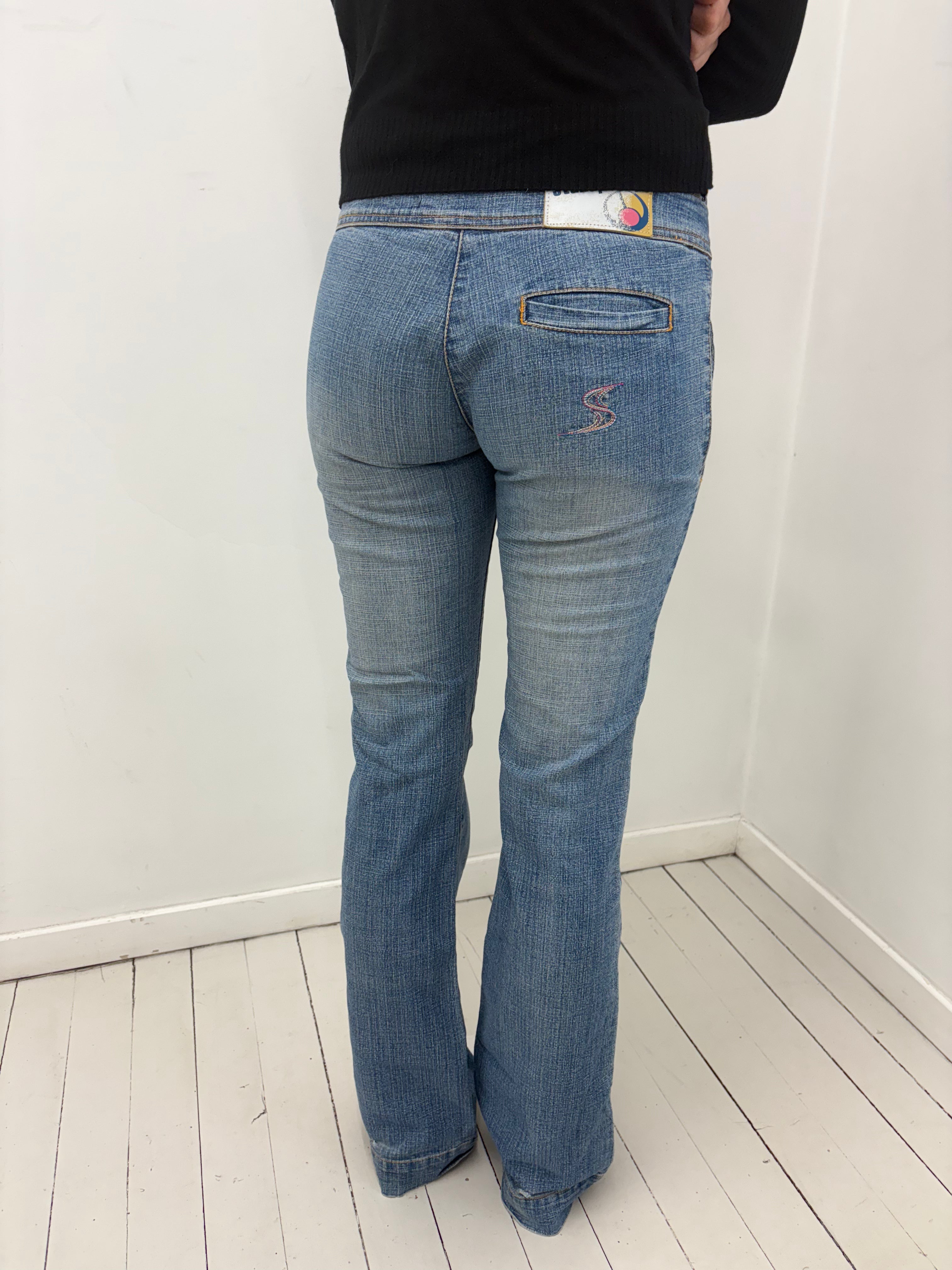 Low-Rise Y2K Bootcut Jeans
