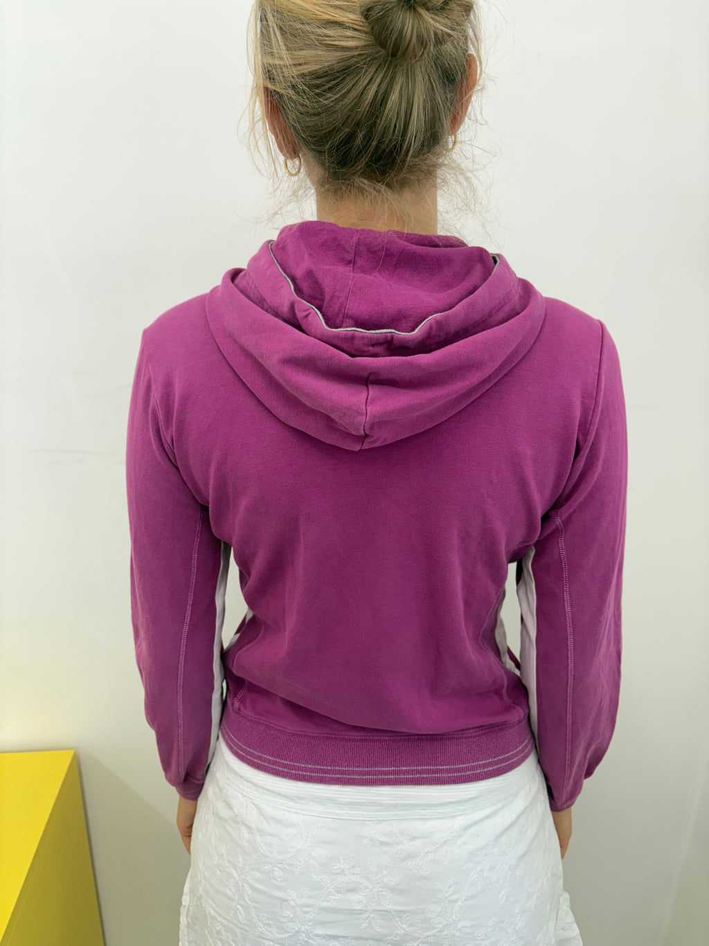Vintage Champion Magenta Zip-Up Hoodie Y2K
