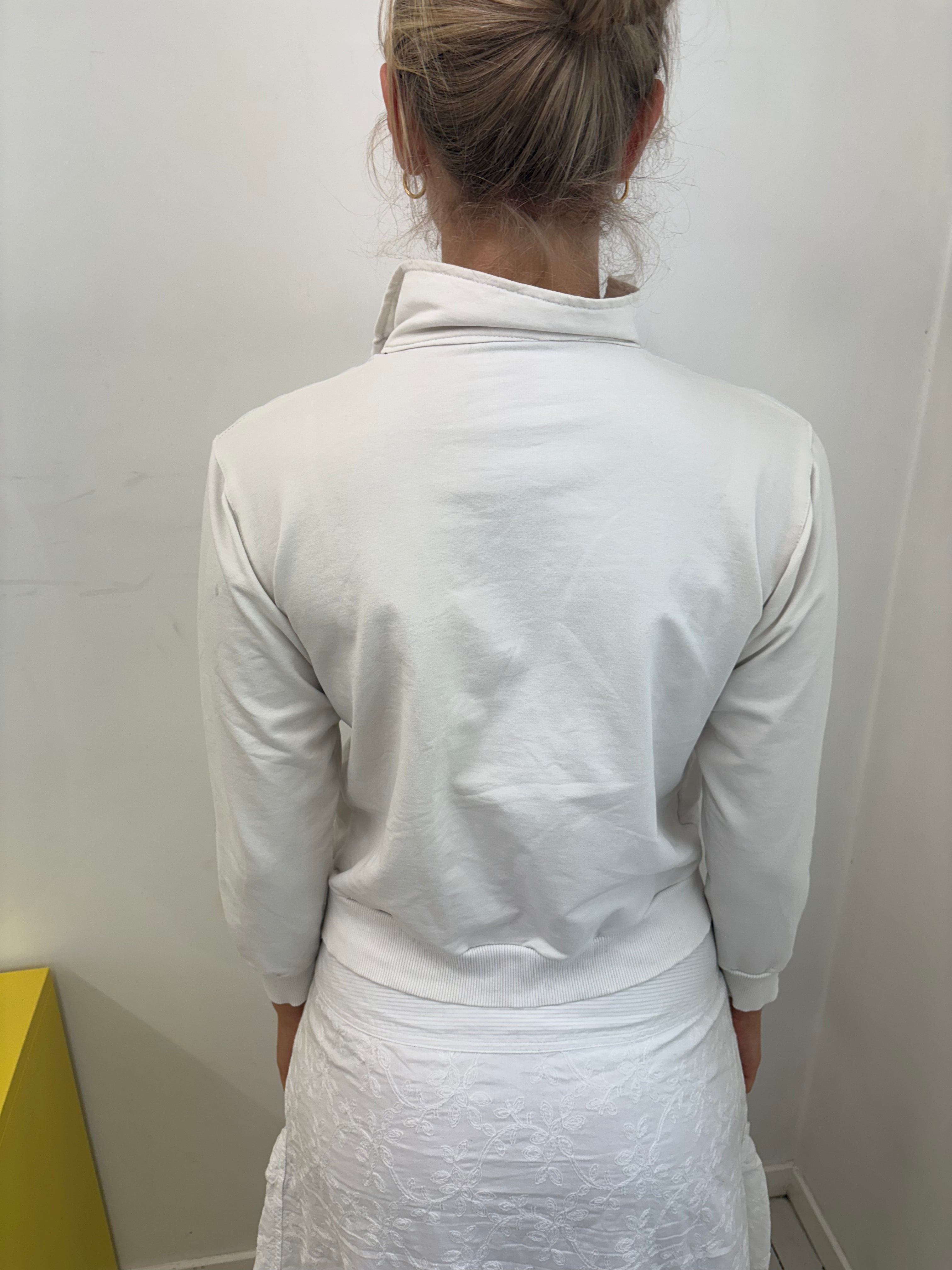 Vintage Adidas White Zip-Up Track Jacket Y2K