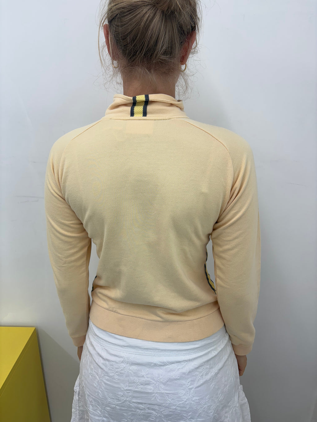Vintage Reebok Peach Zip-Up Track Jacket Y2K