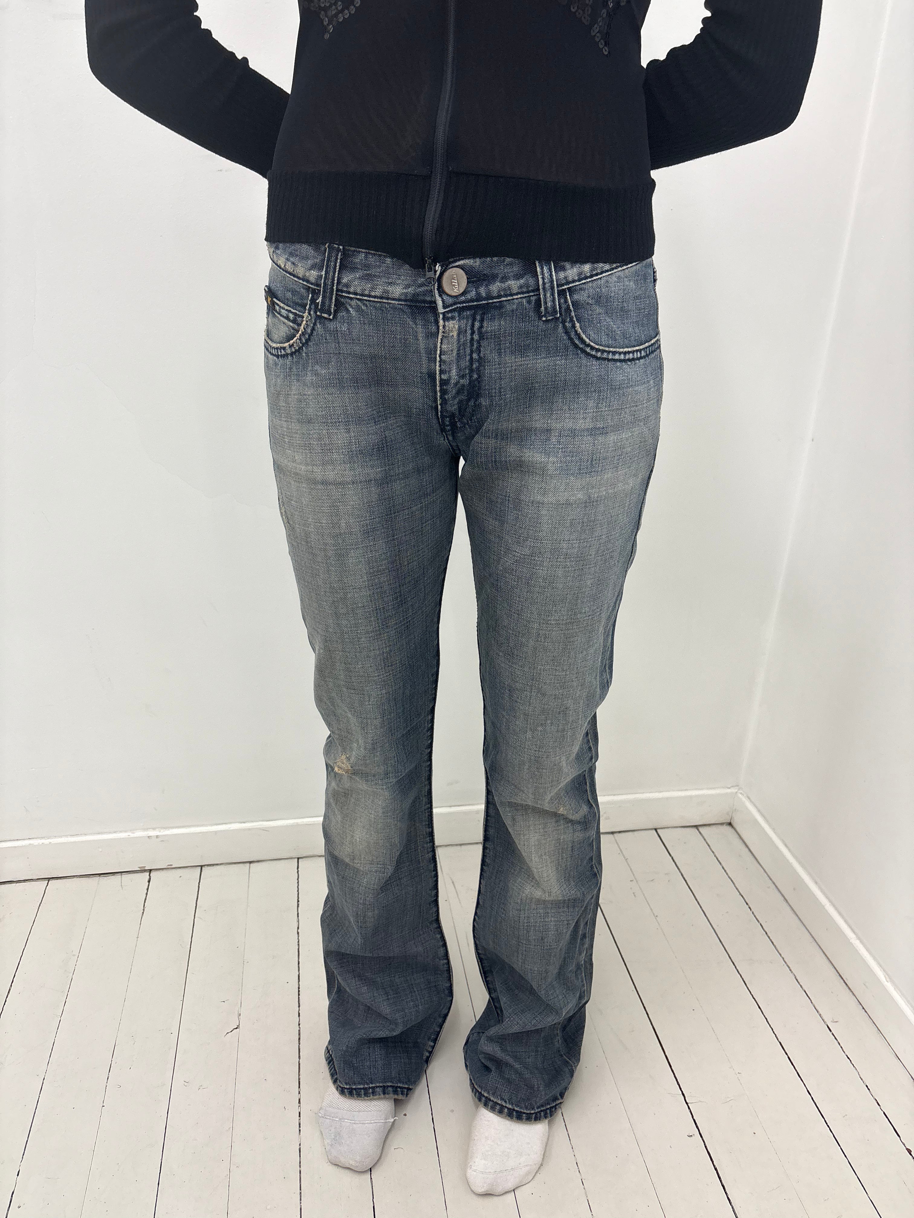 Low-Rise Y2K Bootcut Jeans