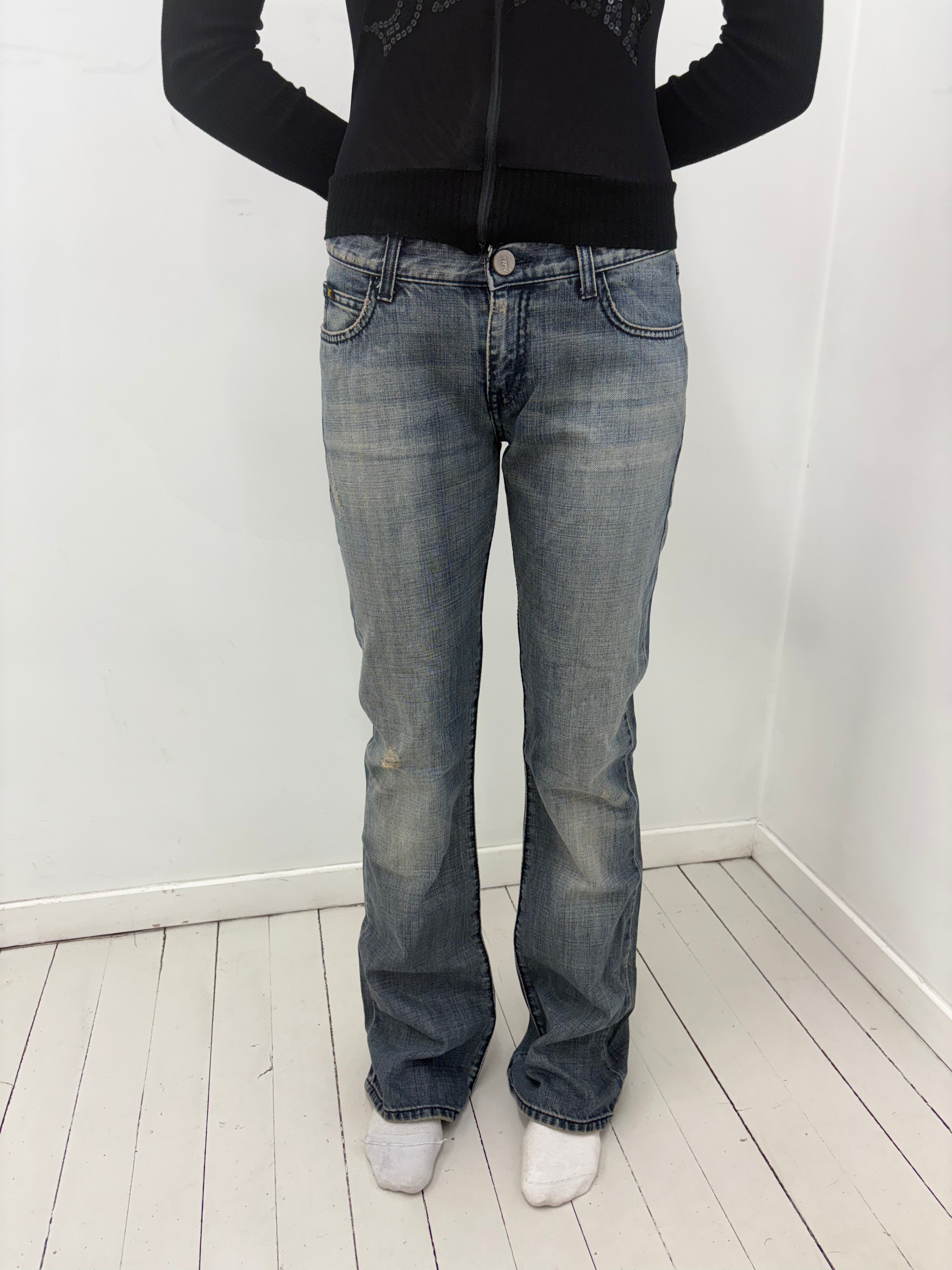 Low-Rise Y2K Bootcut Jeans