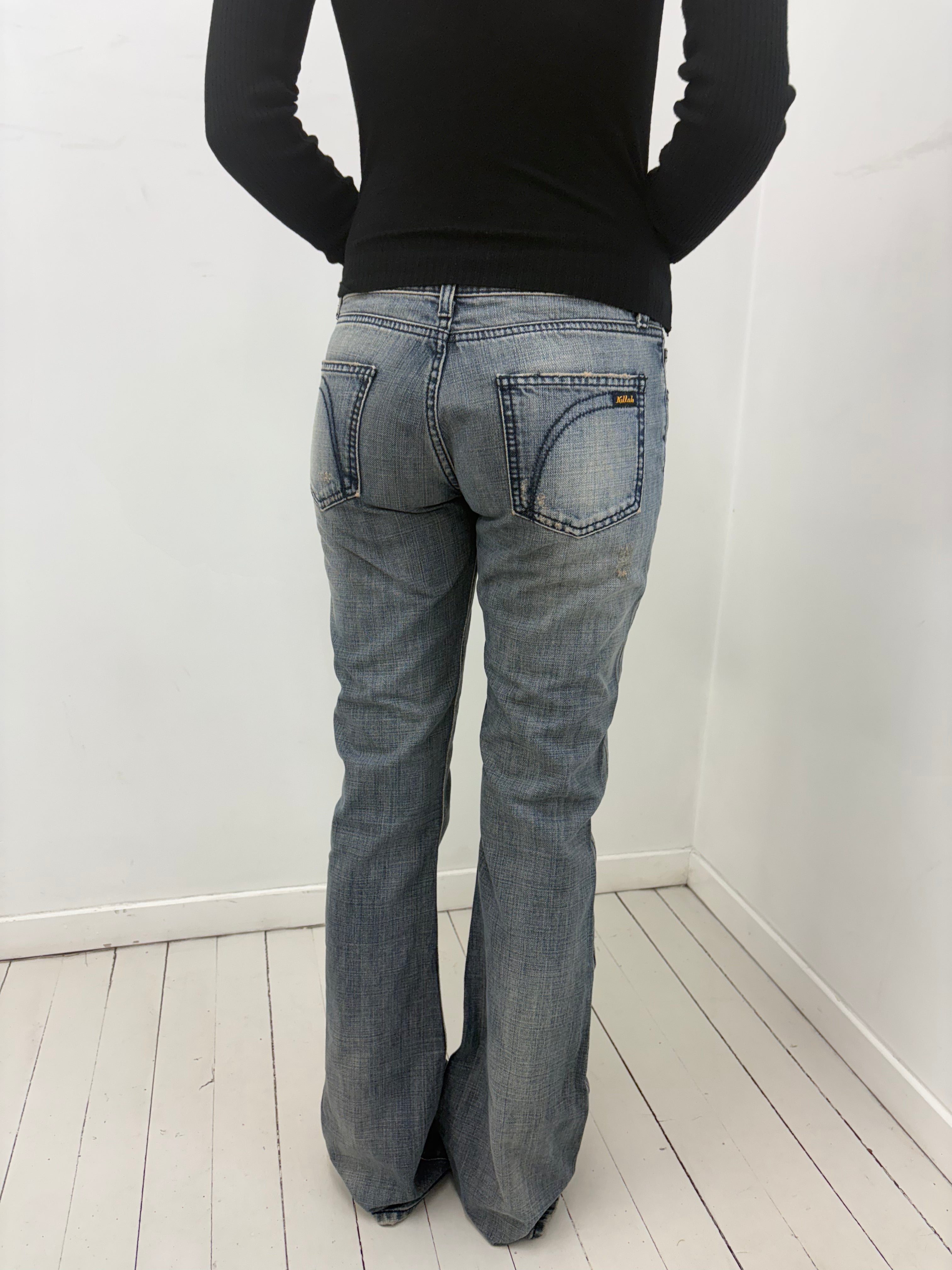 Low-Rise Y2K Bootcut Jeans