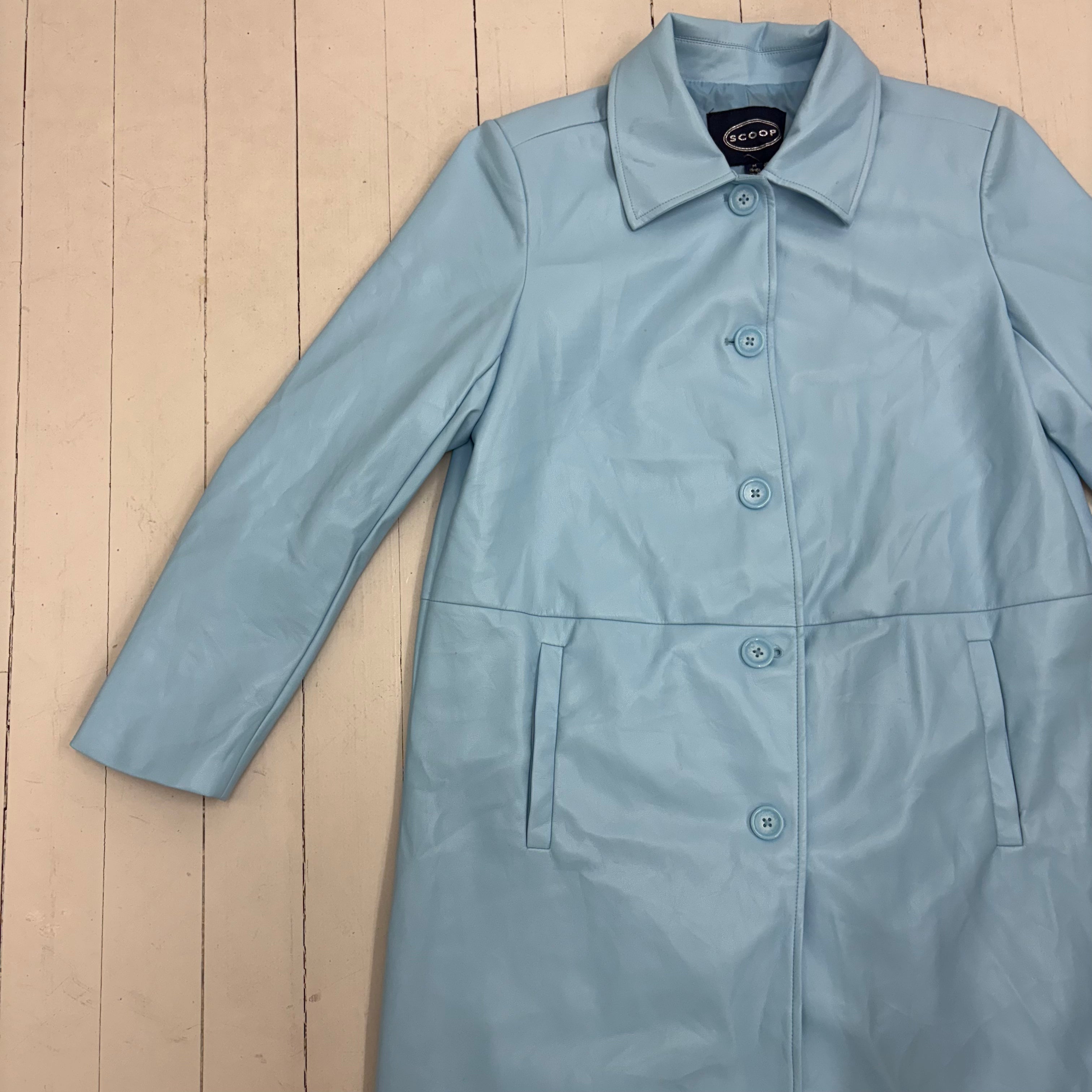 Baby Blue Trench Coat
