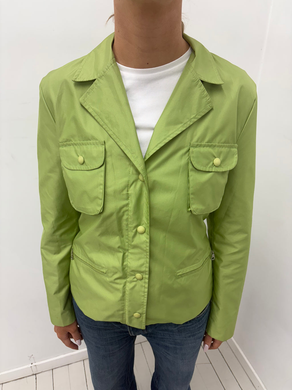 Lime Green Utility Jacket