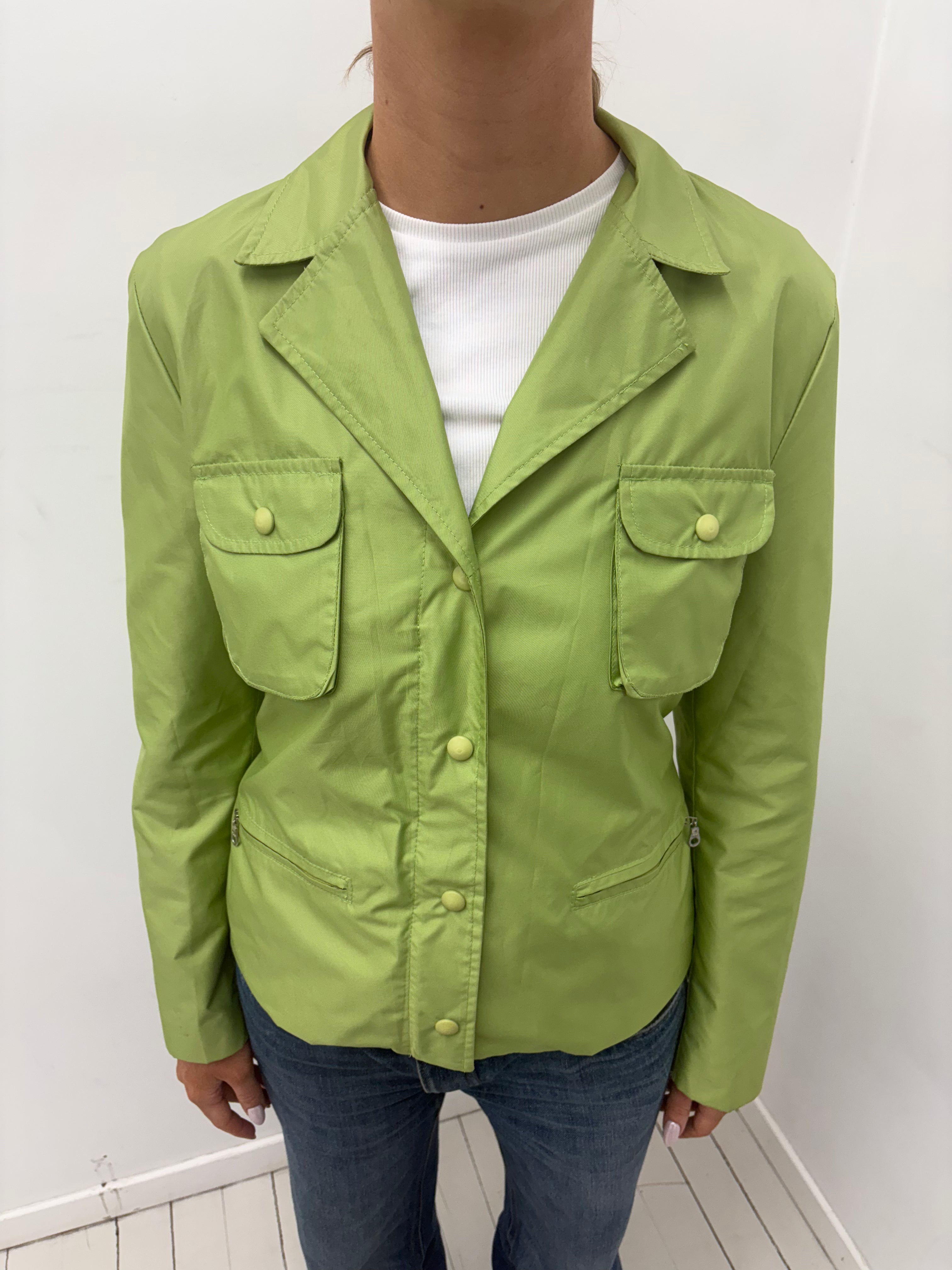 Lime Green Utility Jacket