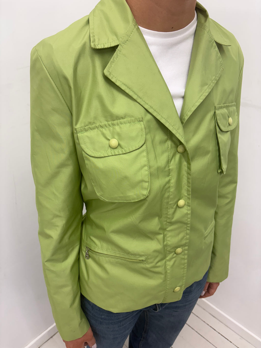 Lime Green Utility Jacket