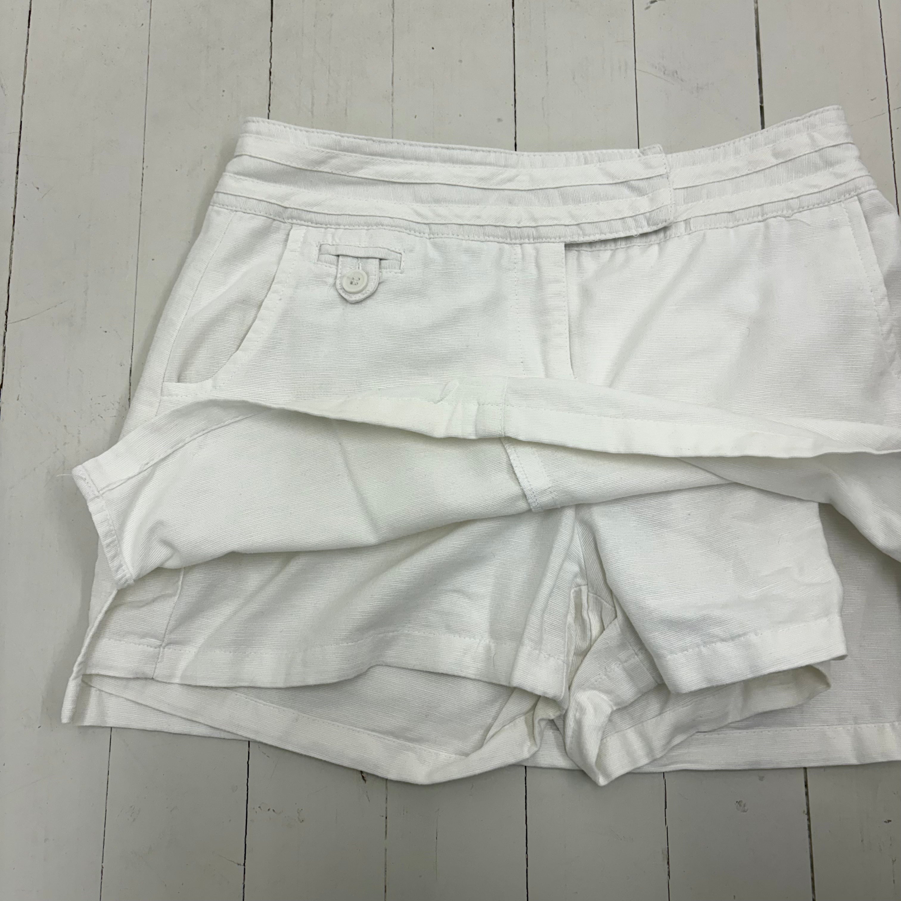 White Linen Blend Skort