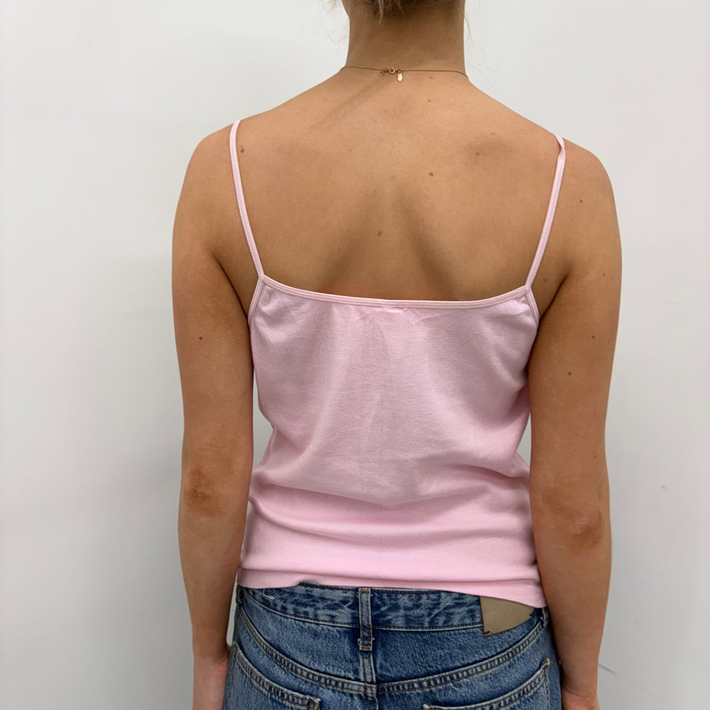 Pink Tweety Bird Camisole with Rose Details