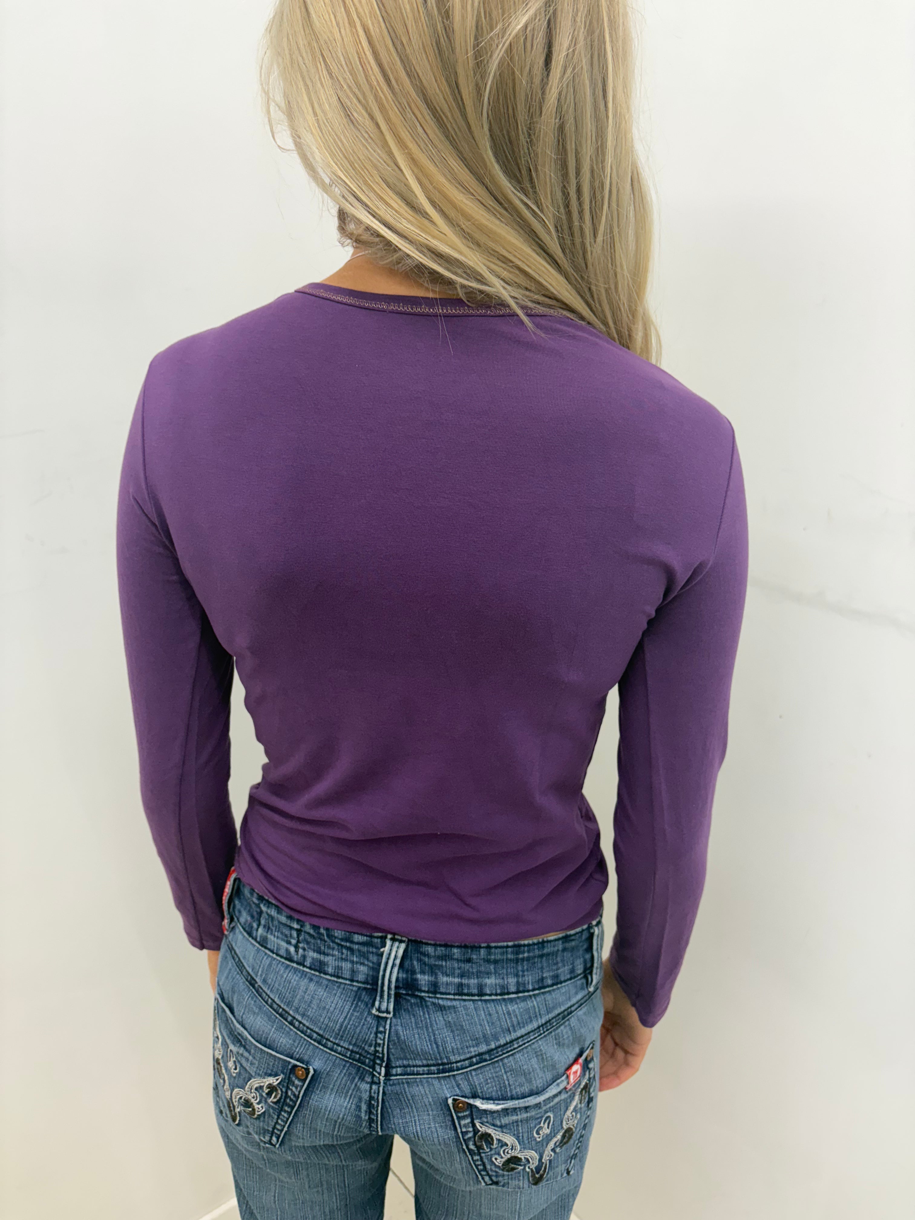 Purple Vintage Marilyn Monroe Graphic Top