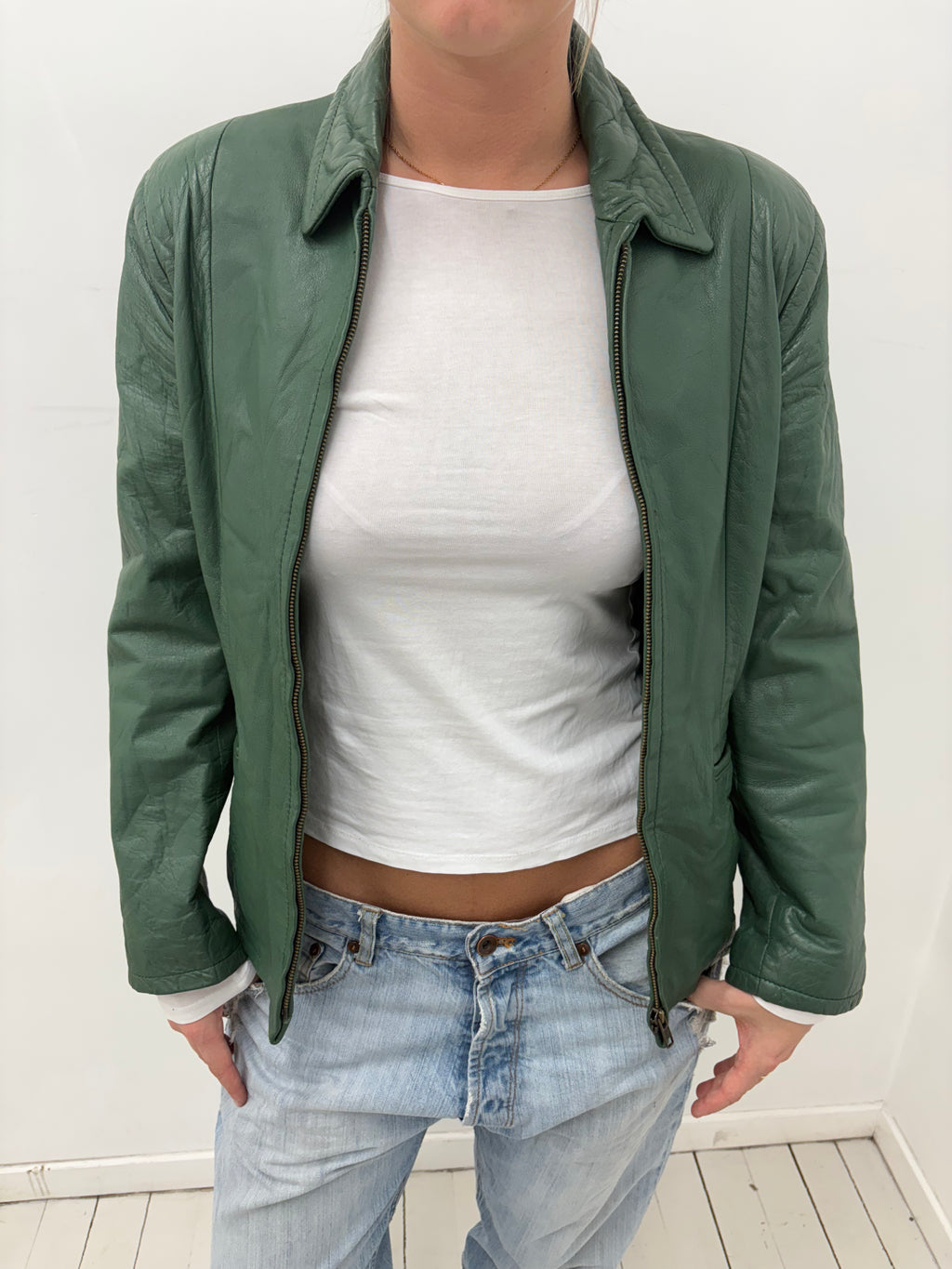 Green Leather Jacket