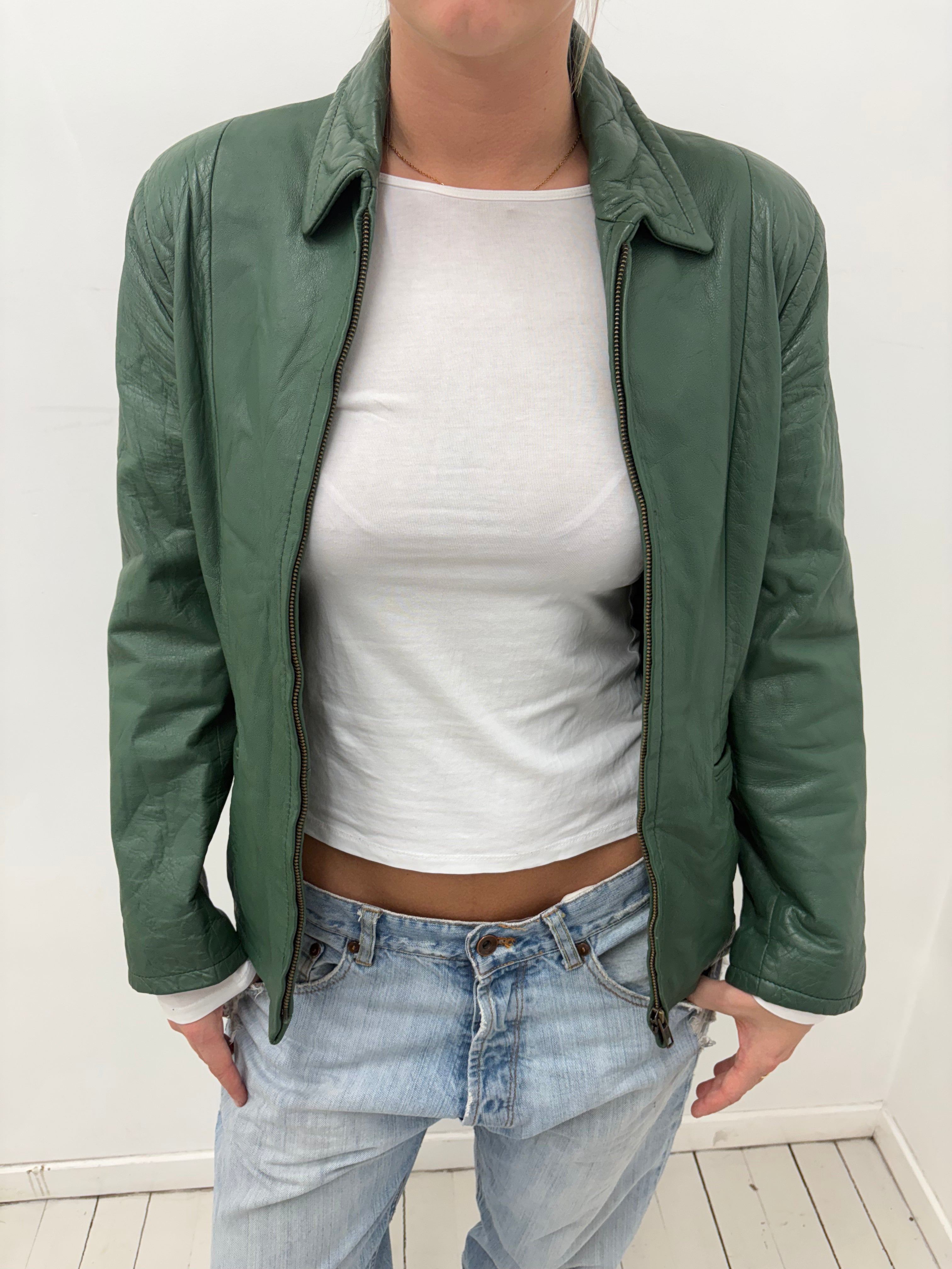 Green Leather Jacket