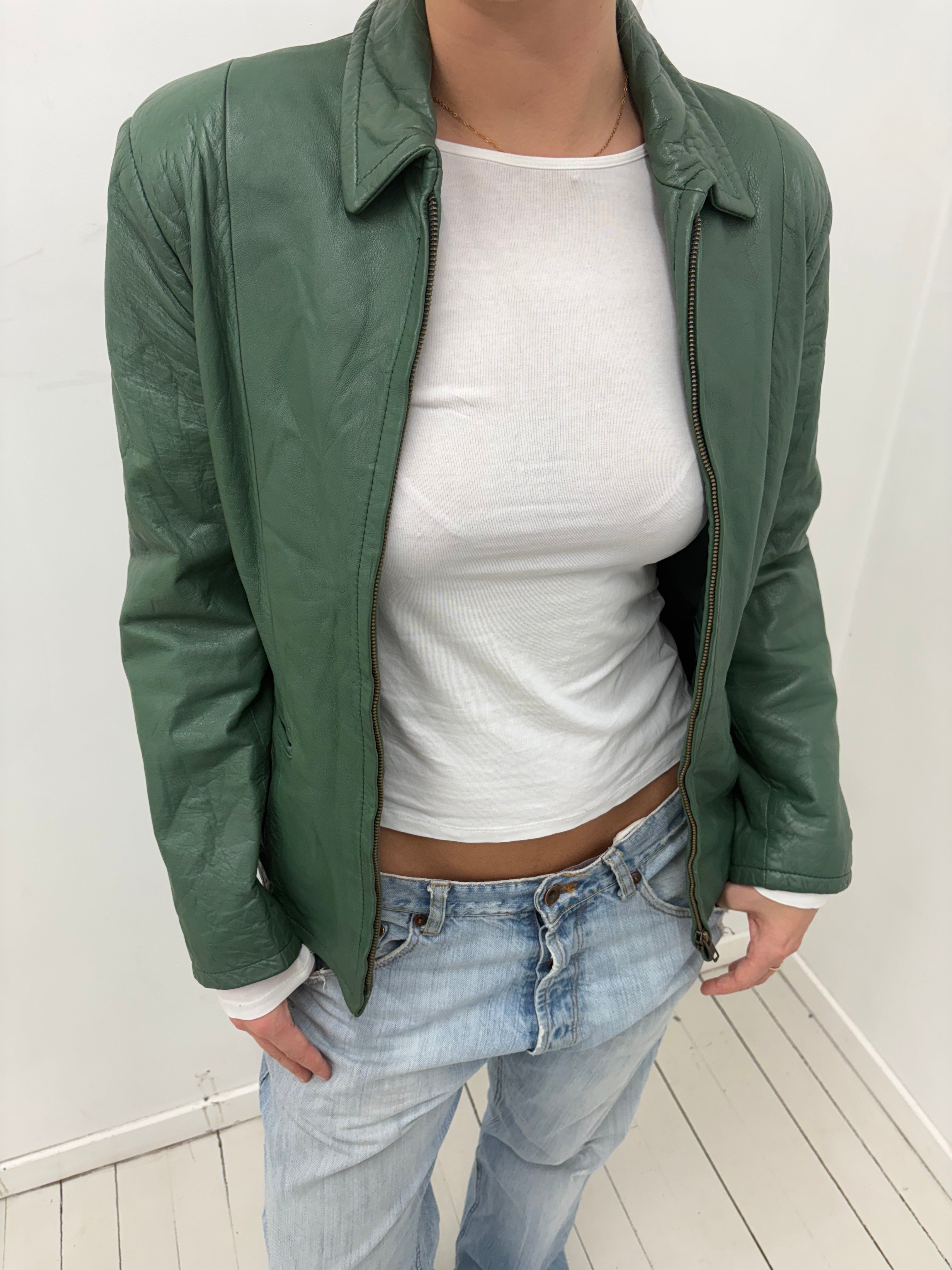 Green Leather Jacket
