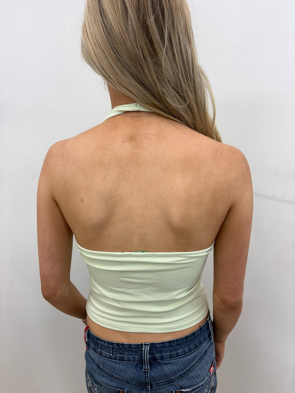 Pale Mint Racerback Tank Top