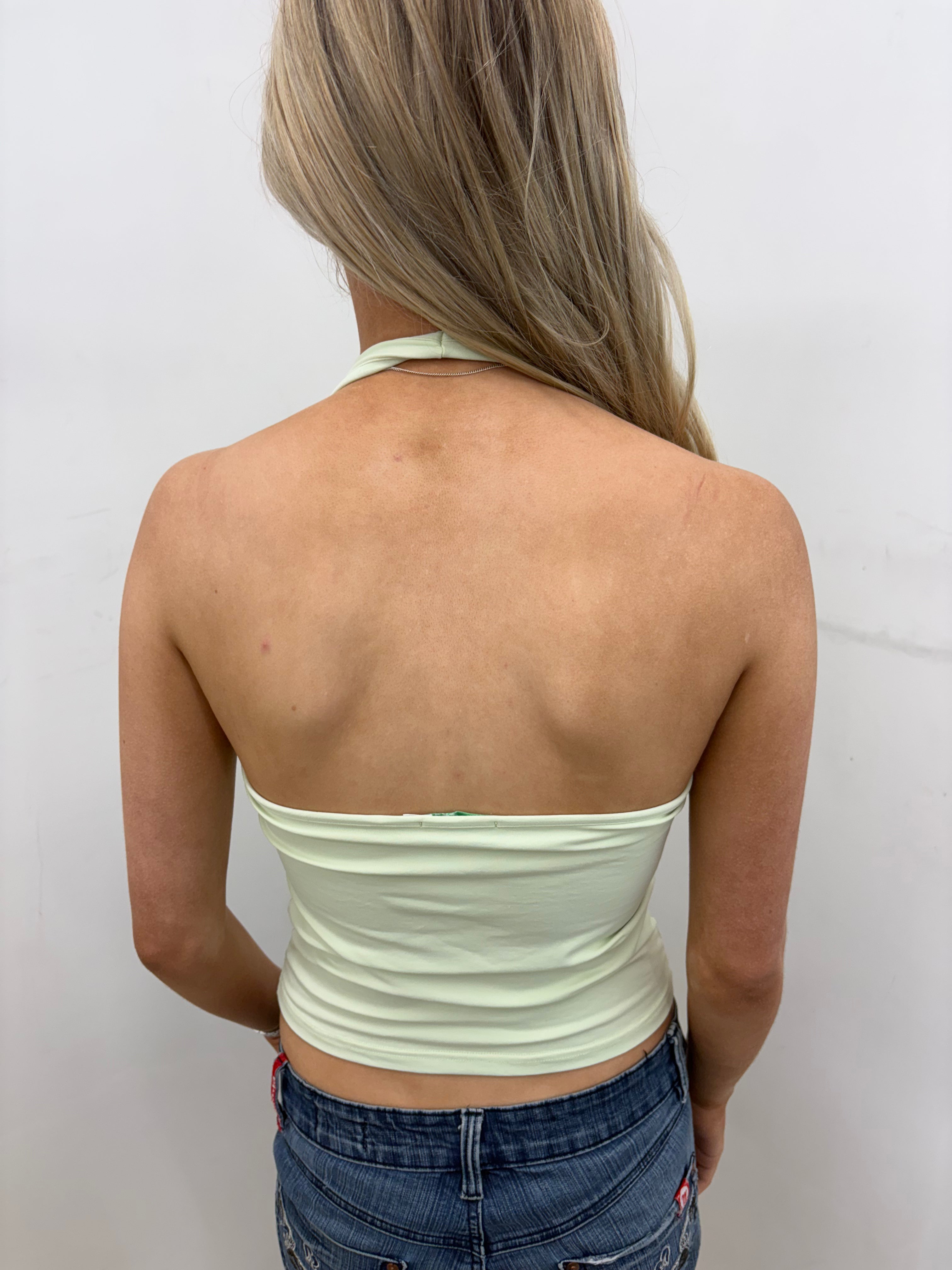 Pale Mint Racerback Tank Top