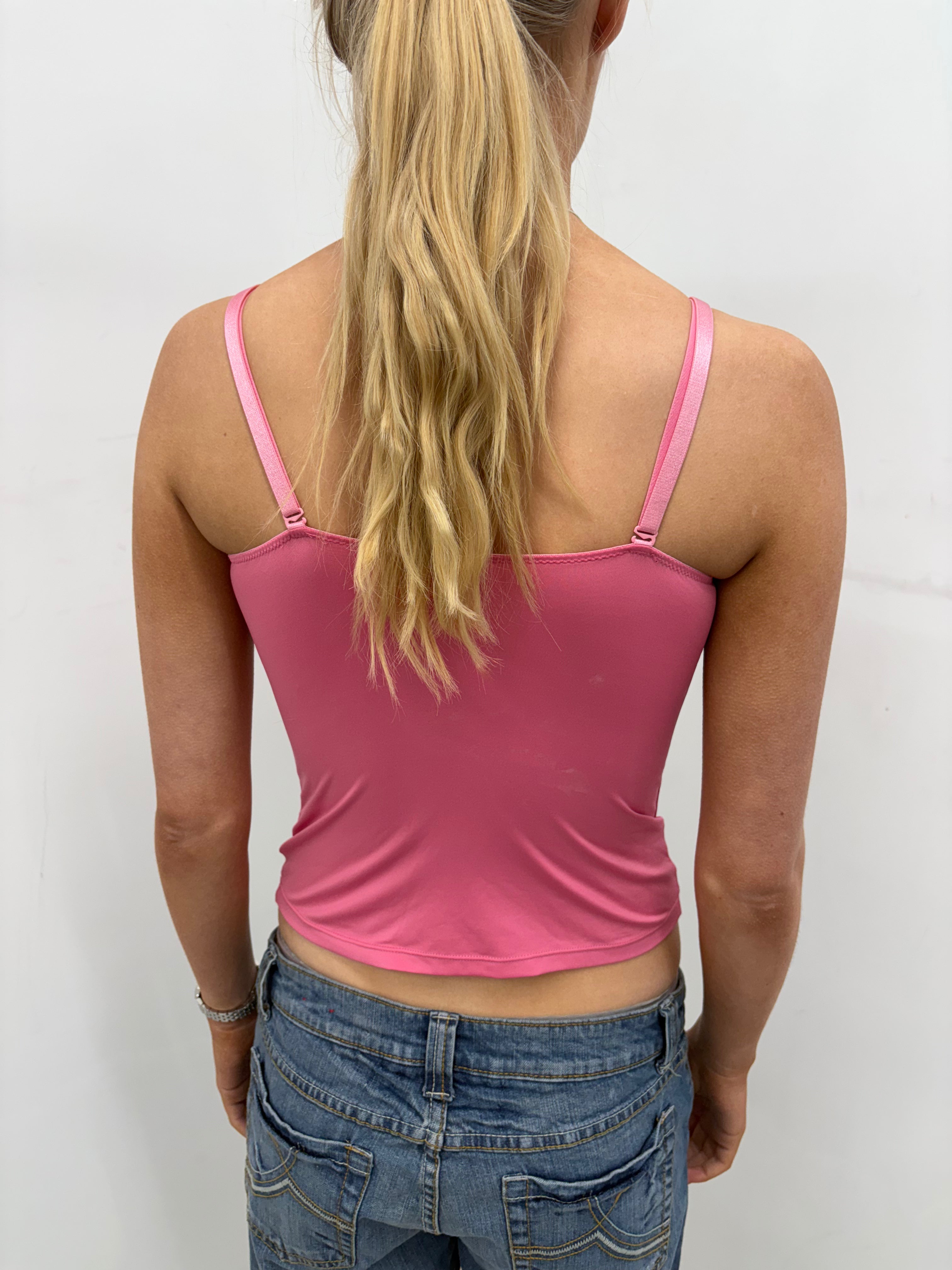 Pink Fitted Camisole Top
