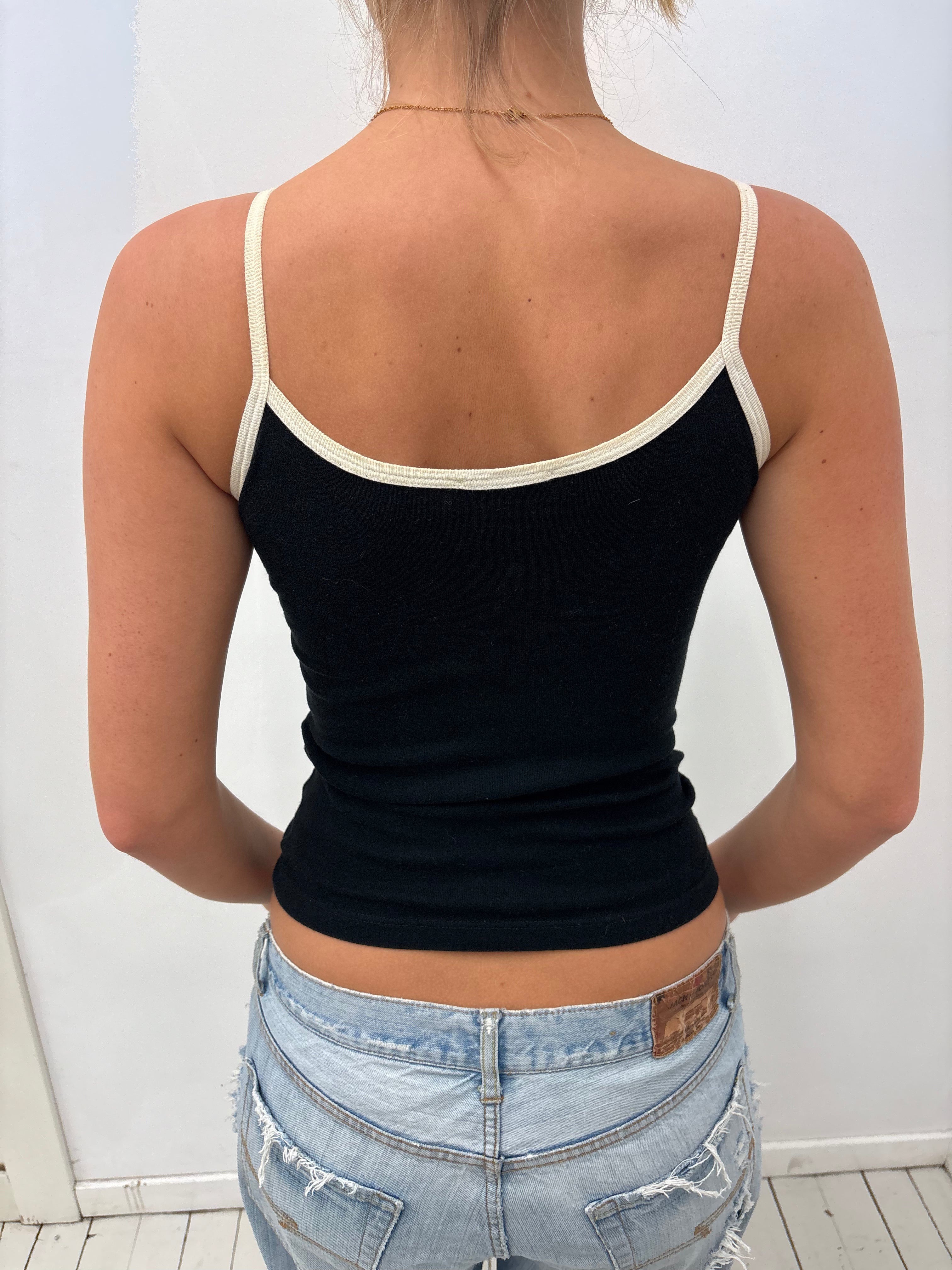 Pop Art Graphic Ringer Camisole Top