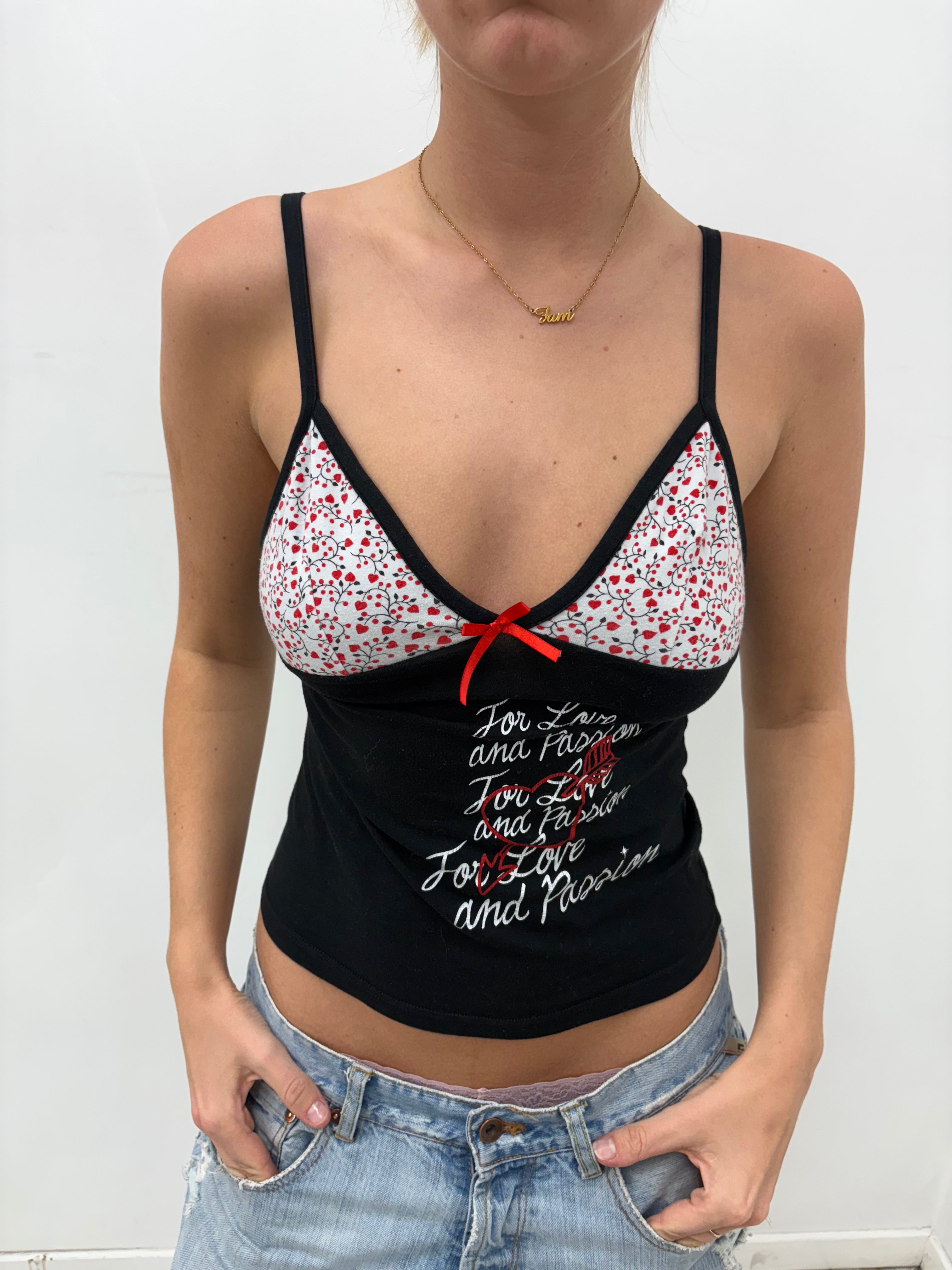 Cherry Print Love & Passion Camisole Top