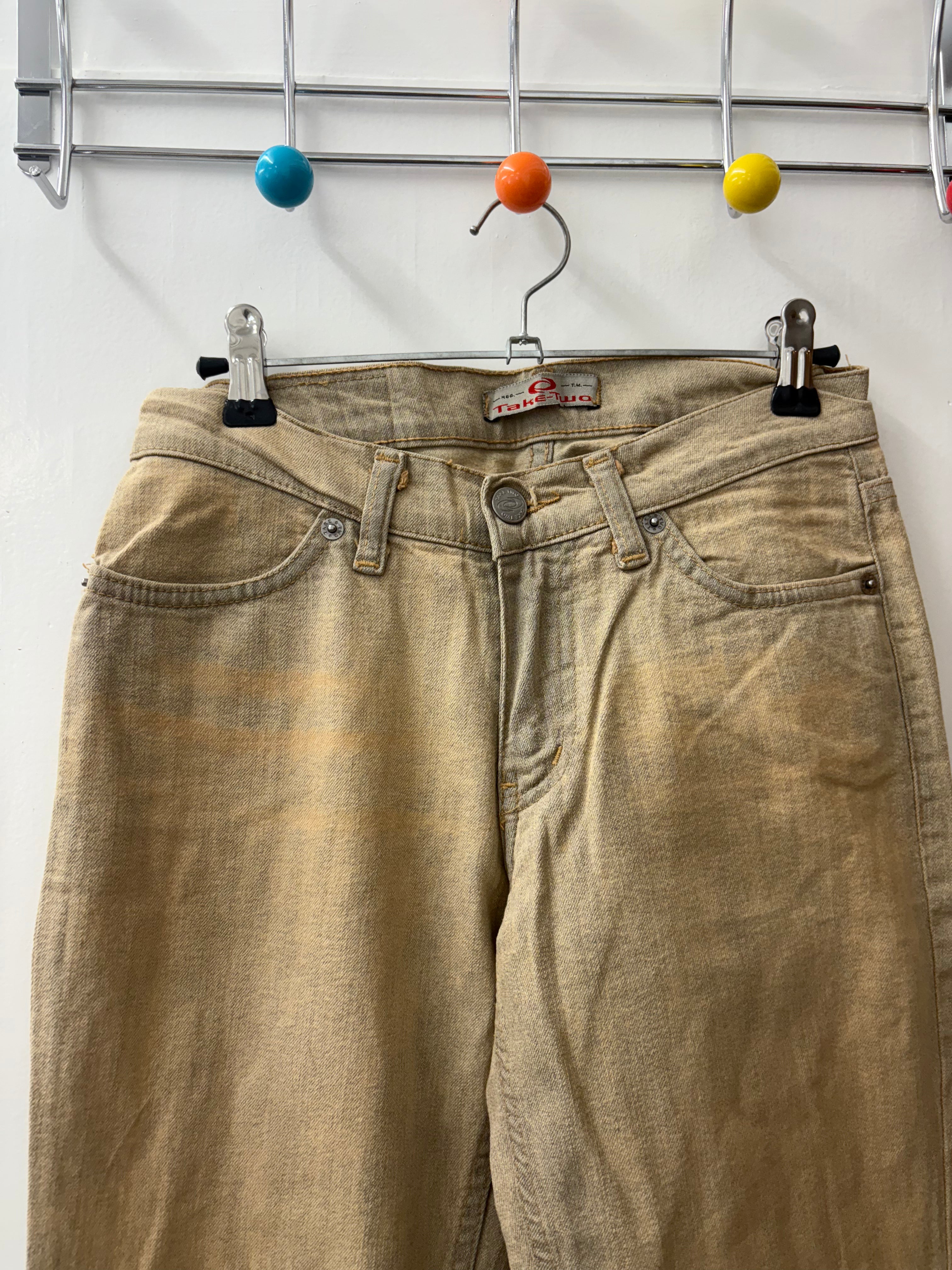 Y2K Distressed Light Wash Flared Jeans