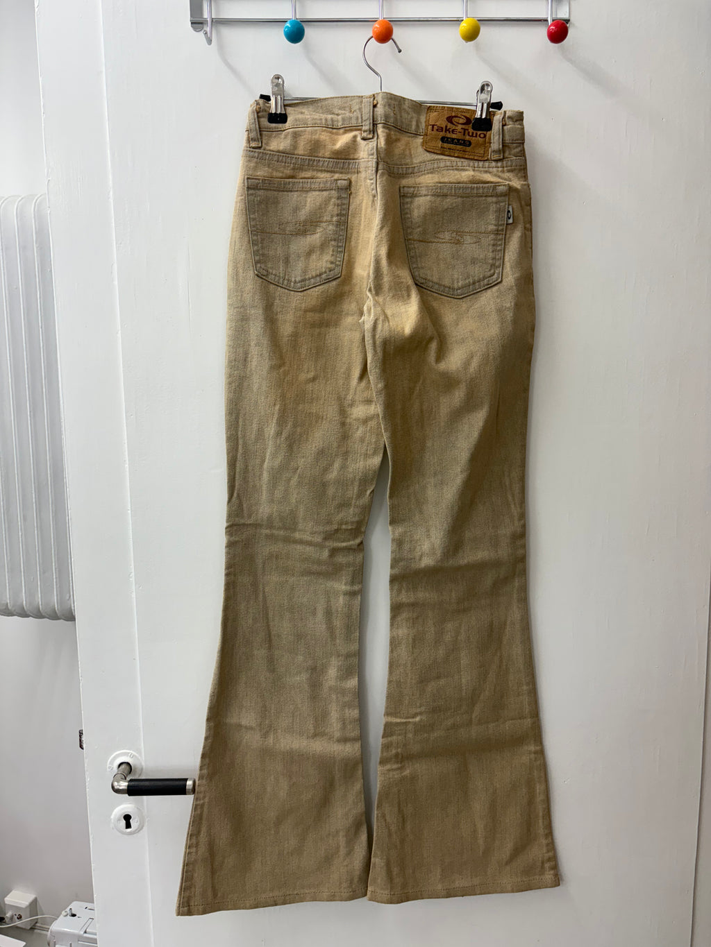 Y2K Distressed Light Wash Flared Jeans