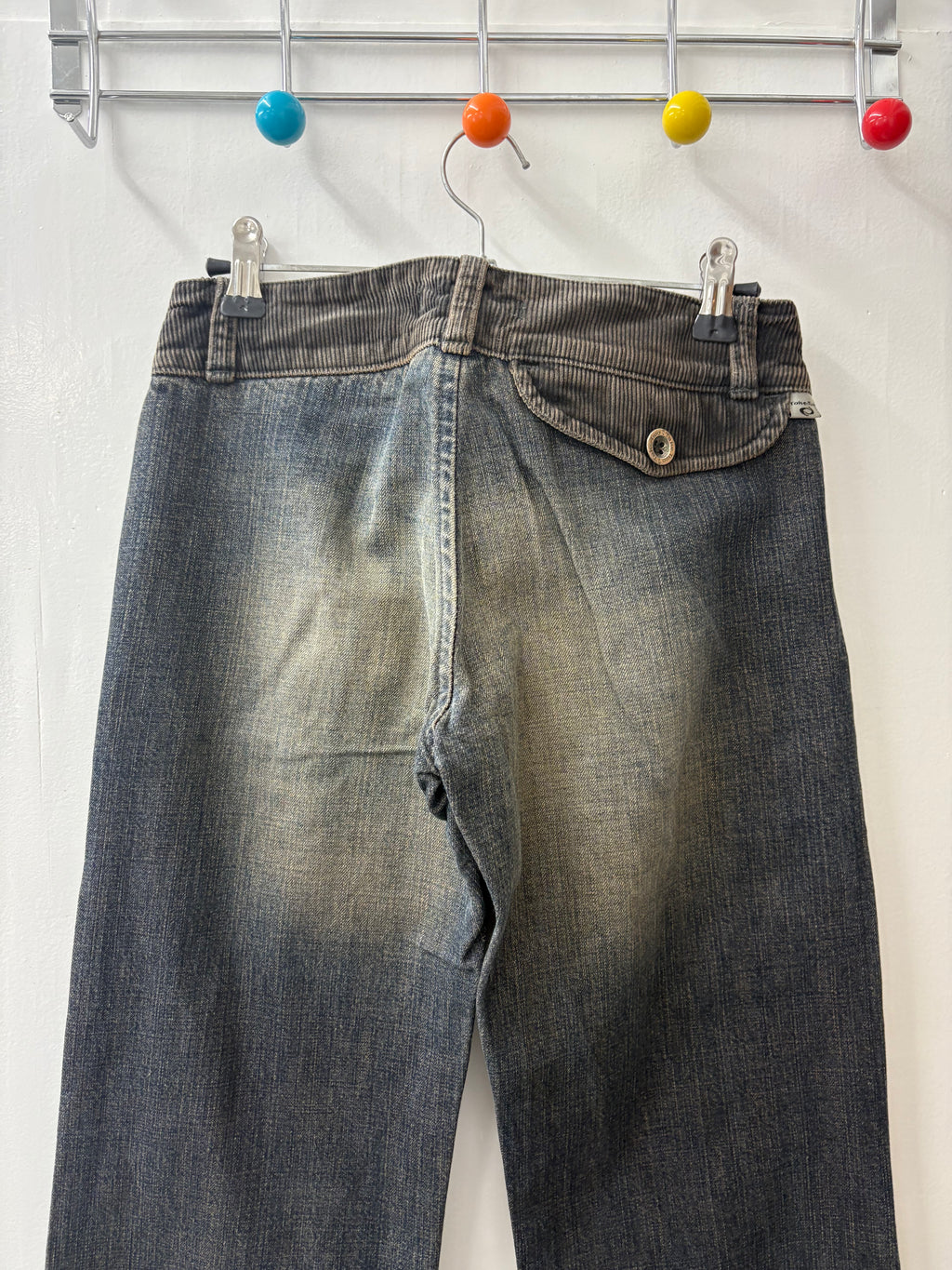 Y2K Distressed Light Wash Flared Jeans