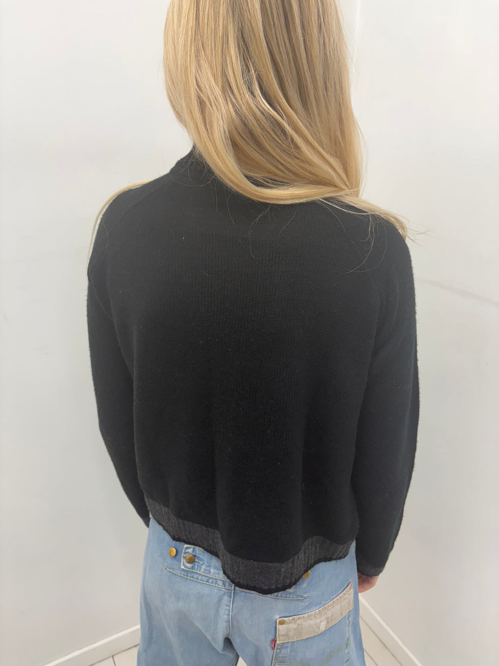 “Enjoy Life” Zip-Up Y2K Knit Jacket