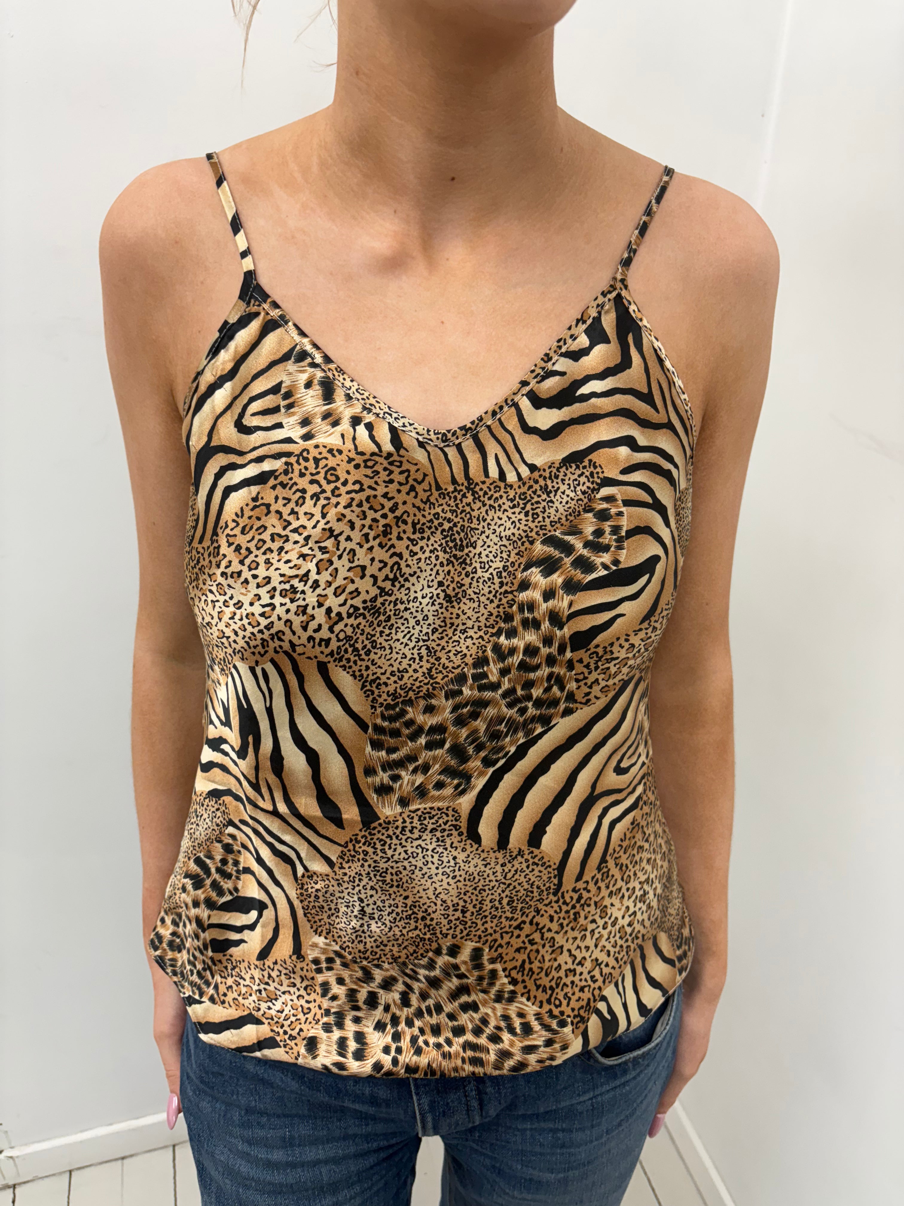 Dolce & Gabbana Y2K Animal Print Camisole