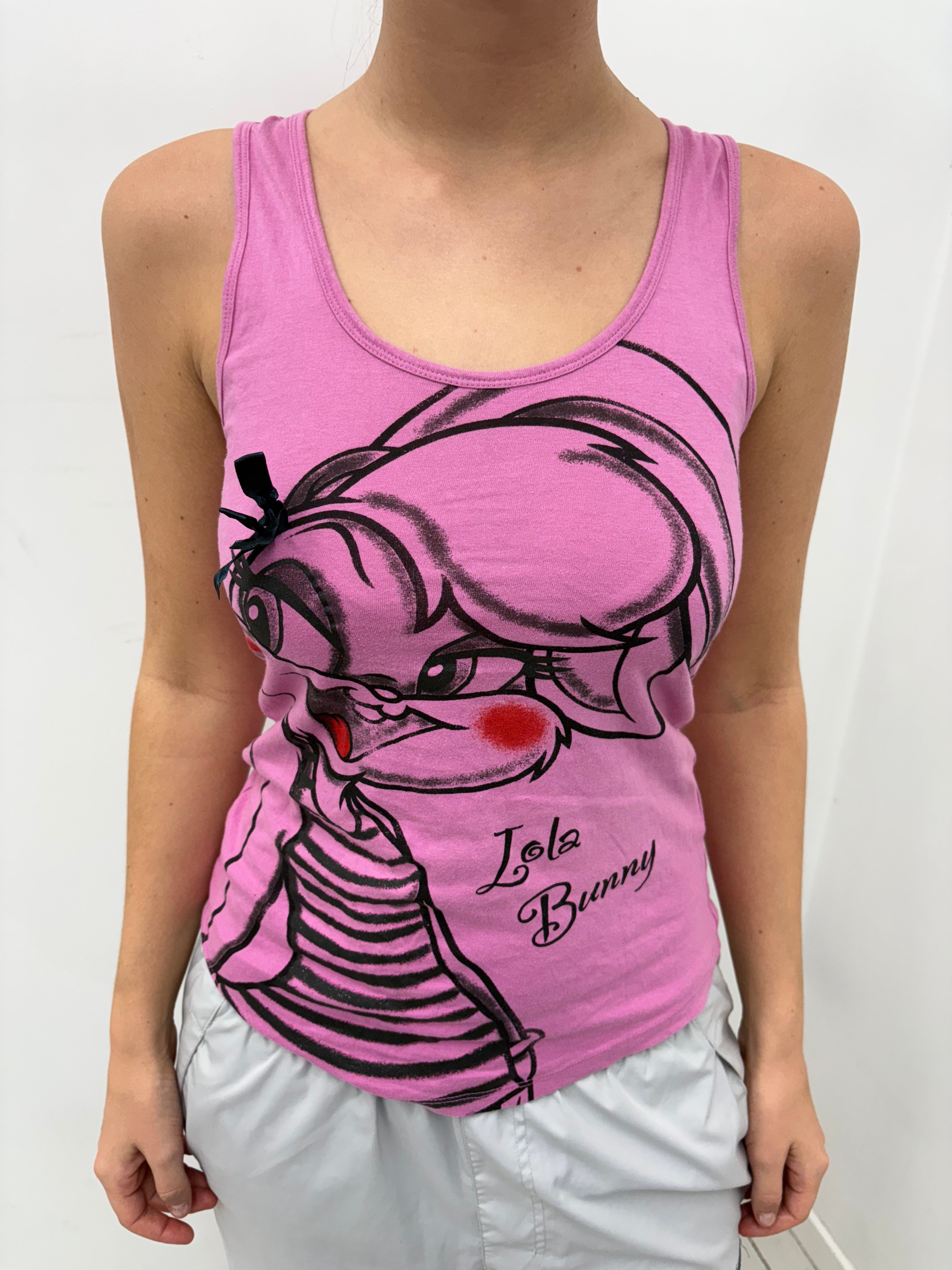 Pink Lola Bunny Graphic Tank Top