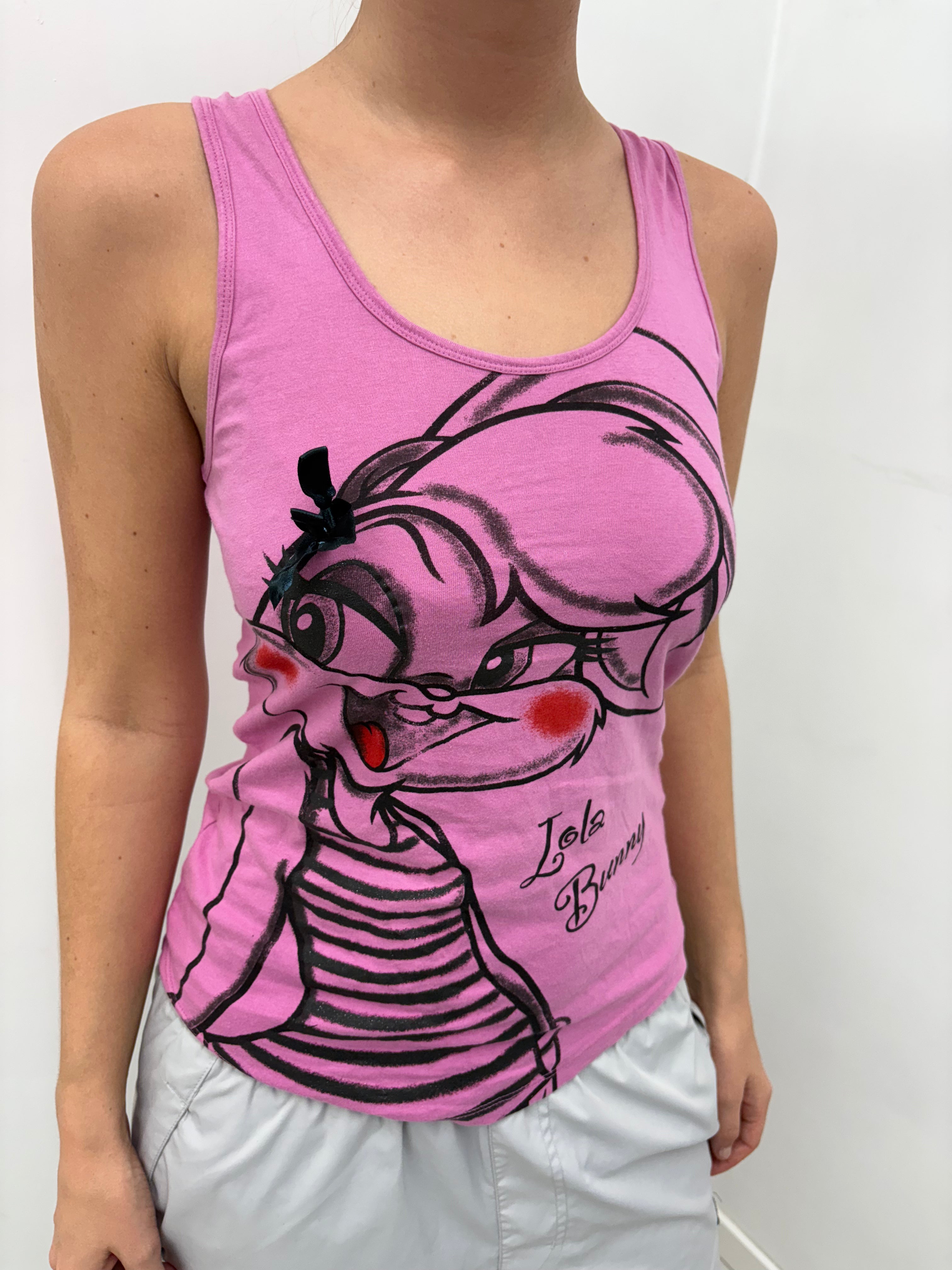 Pink Lola Bunny Graphic Tank Top