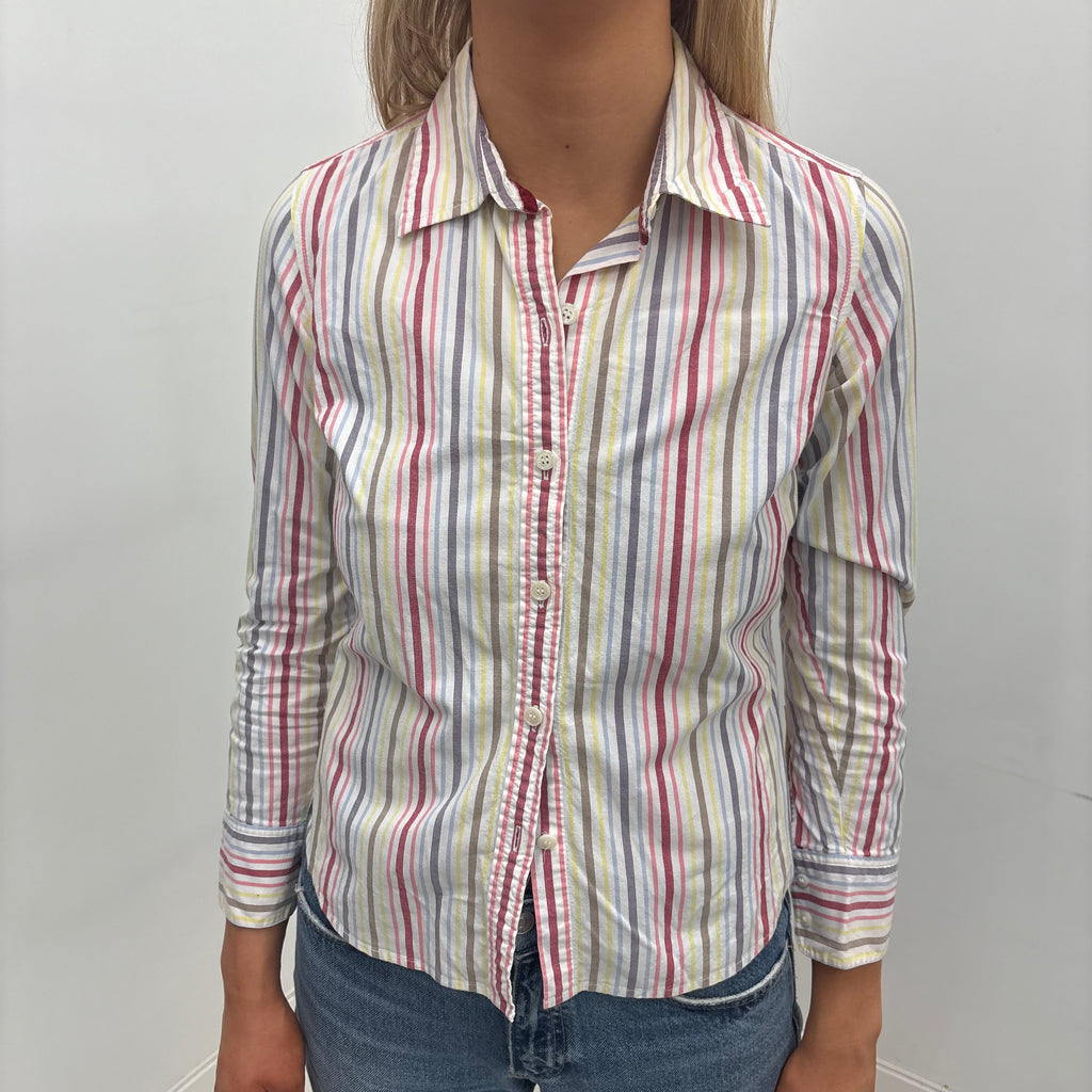 Multicolor Striped Fitted Shirt