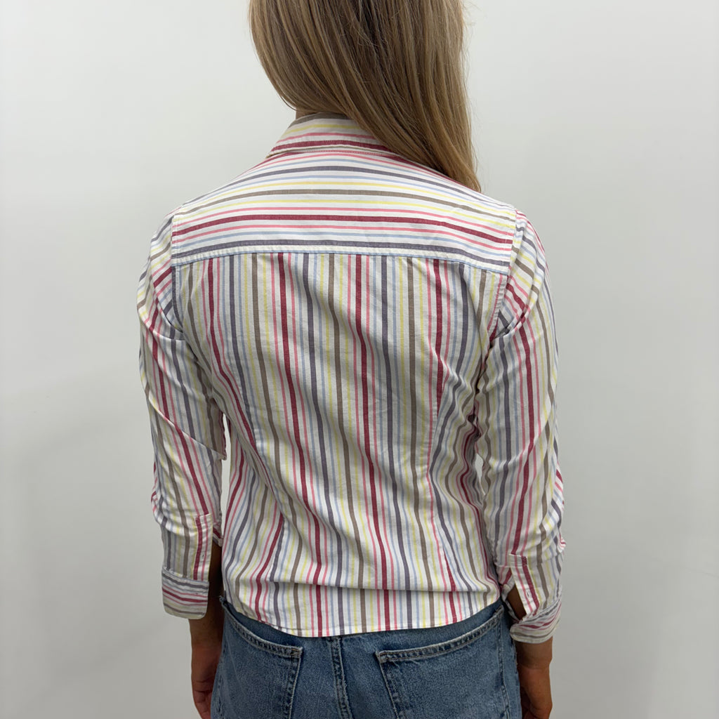 Multicolor Striped Fitted Shirt