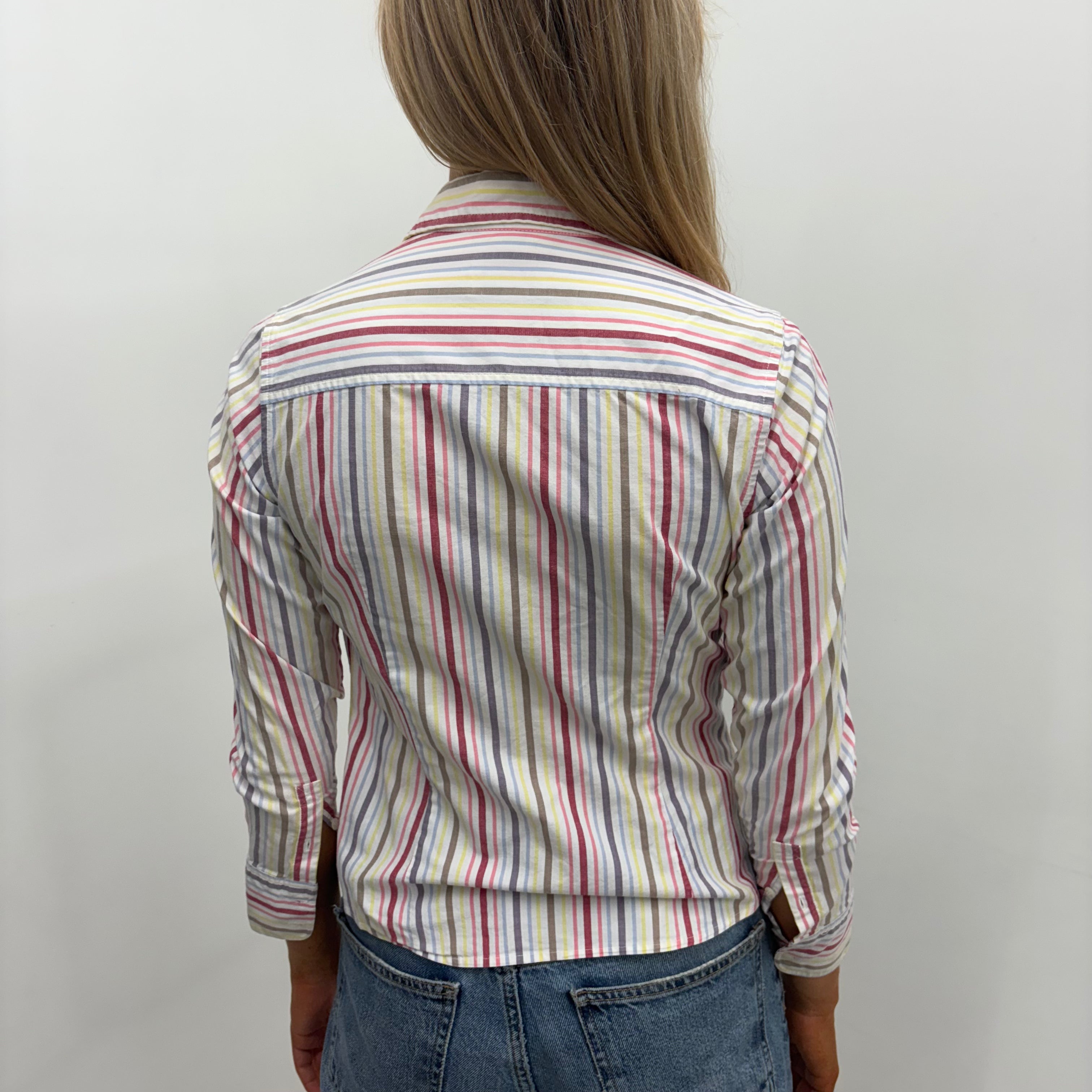 Multicolor Striped Fitted Shirt