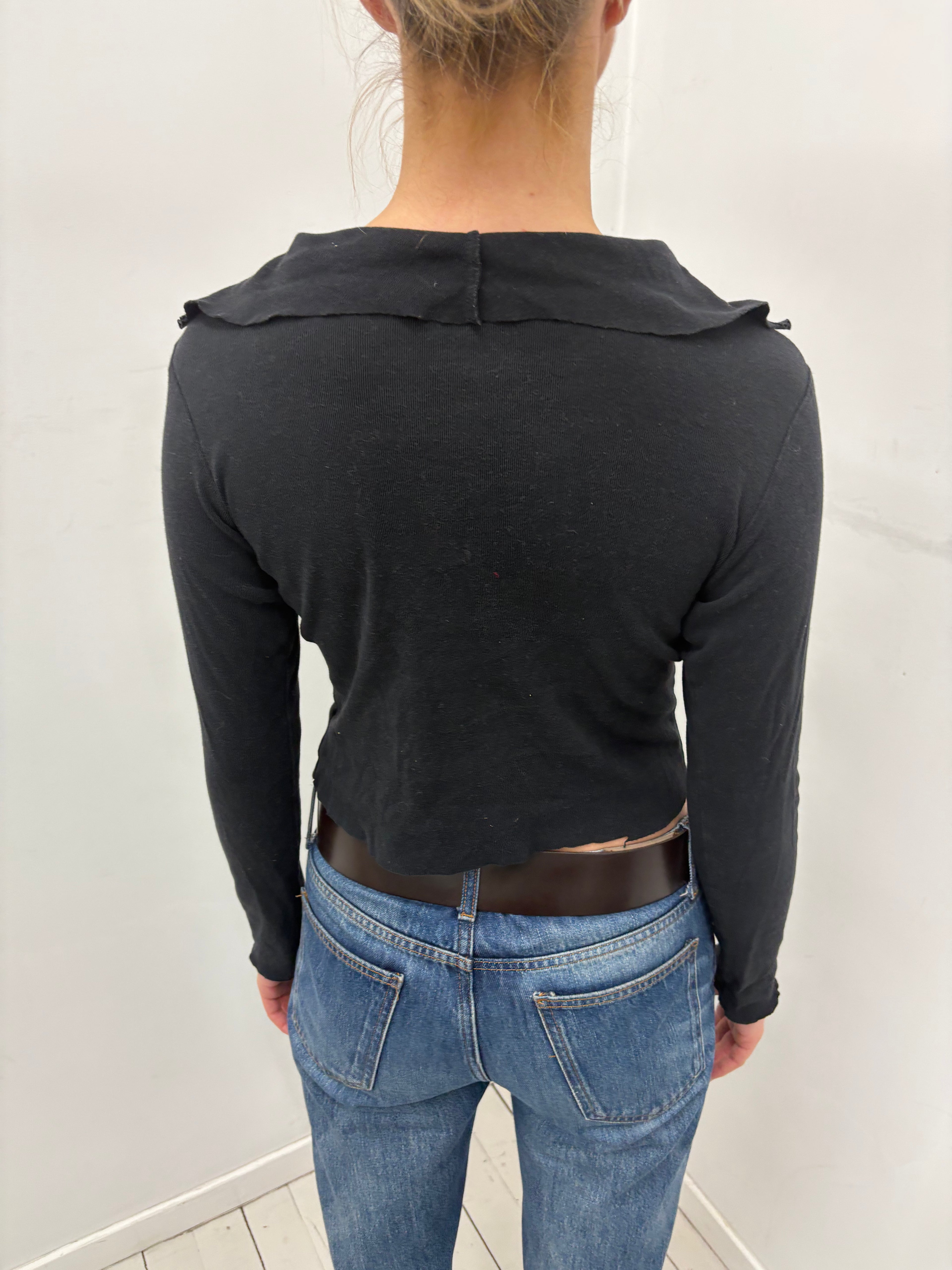 Y2K Graphic Cropped Longsleeve