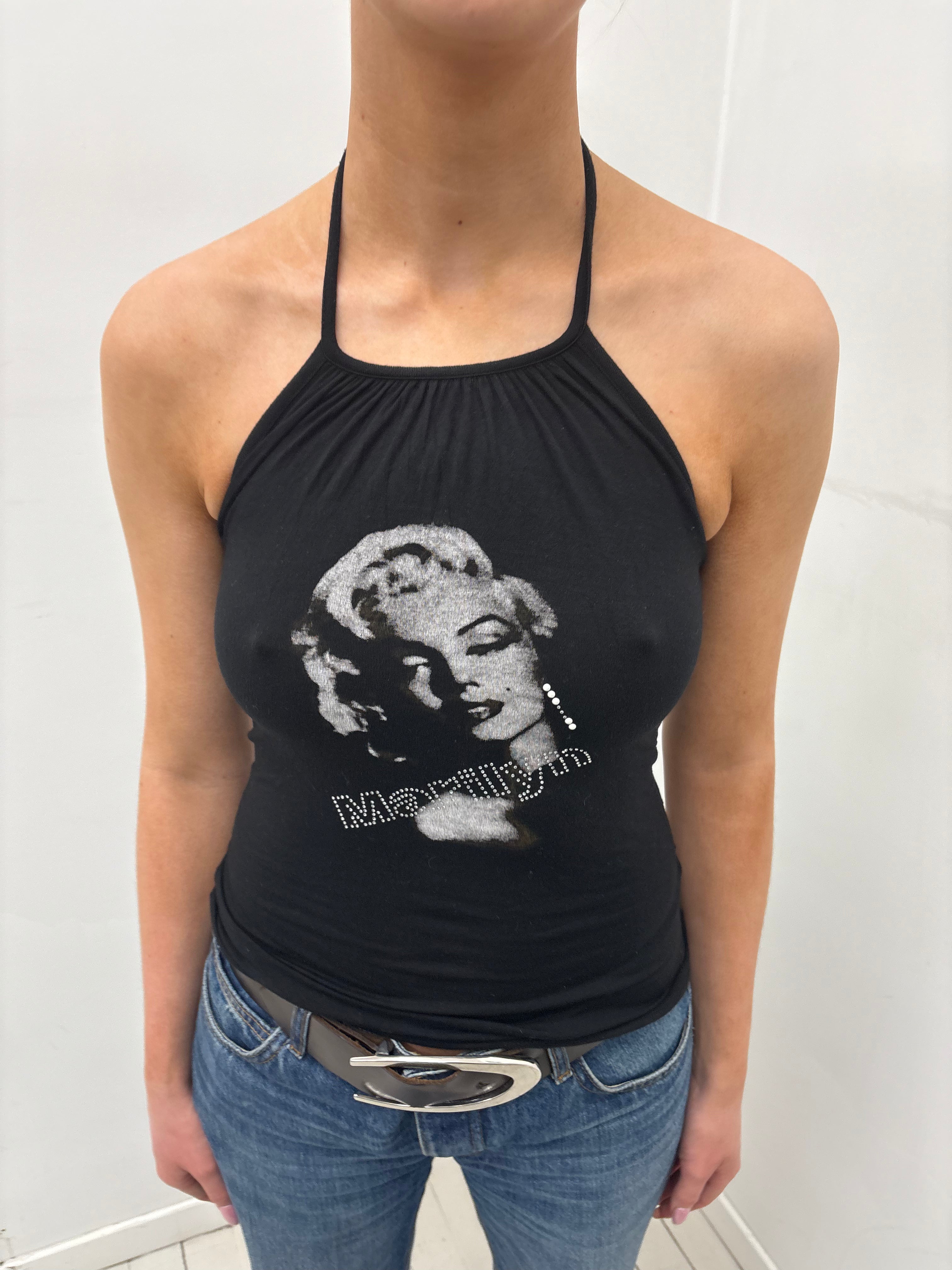 Y2K Marilyn Monroe Halter Top