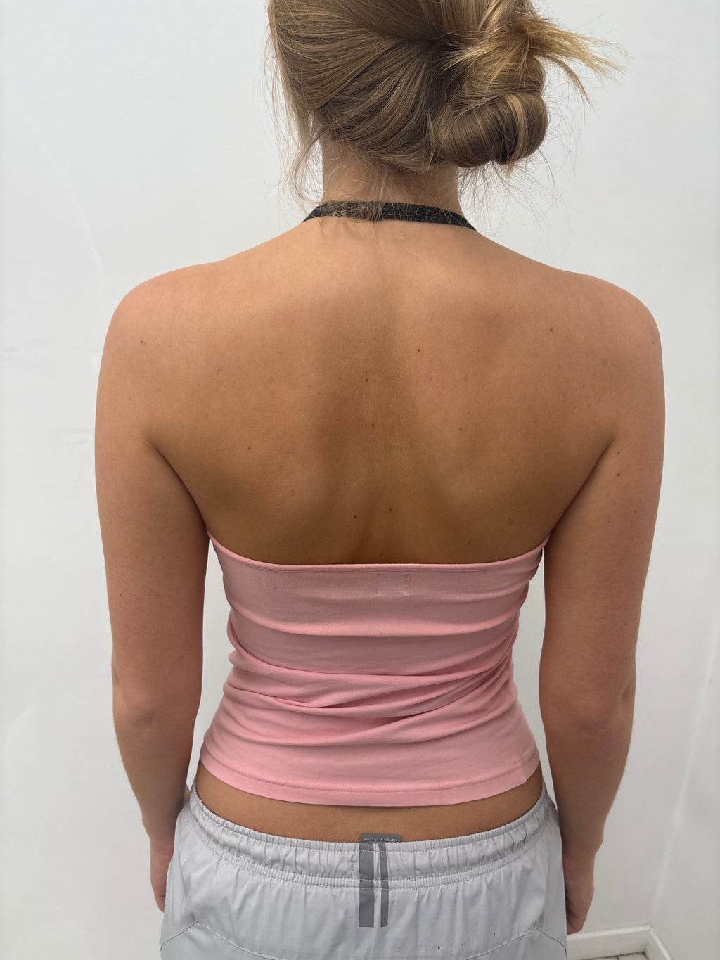 Pink Slogan Halter Top