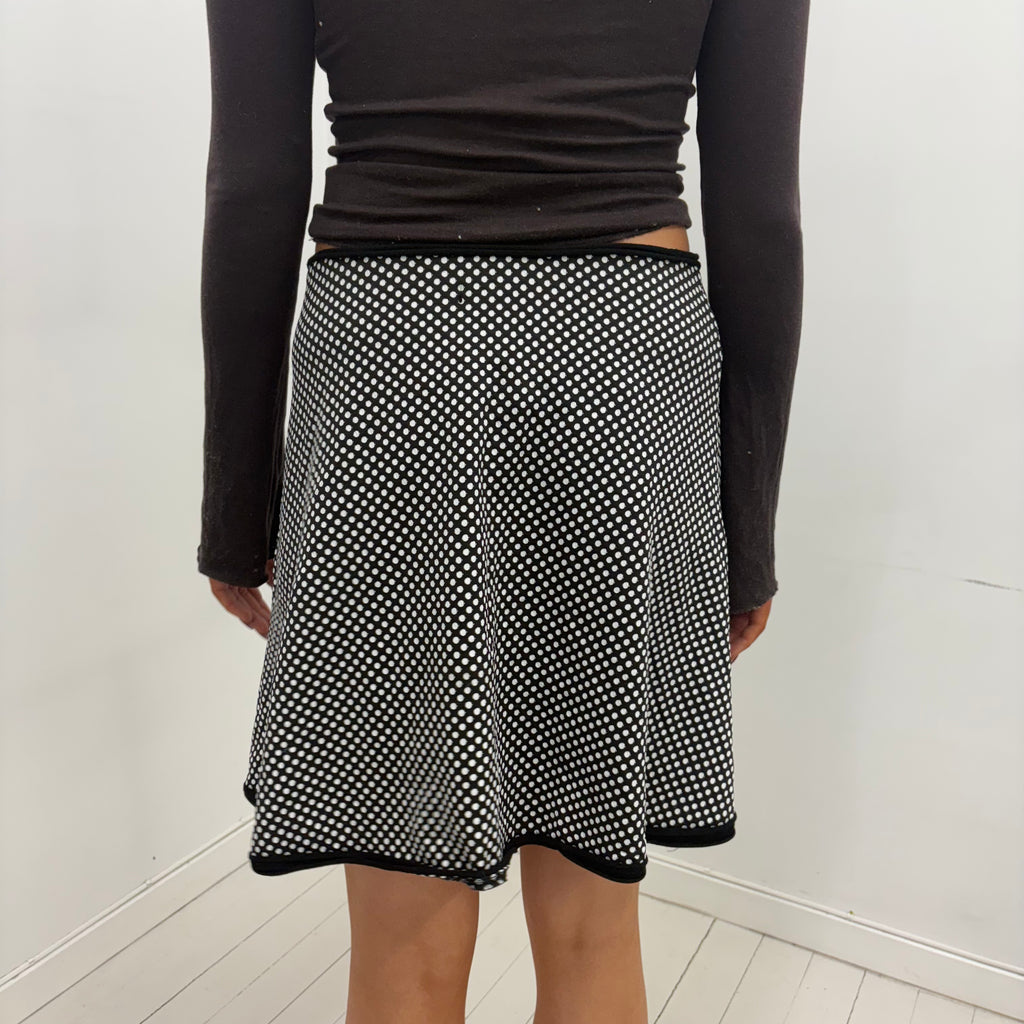 Black & White Polka Dot Skirt