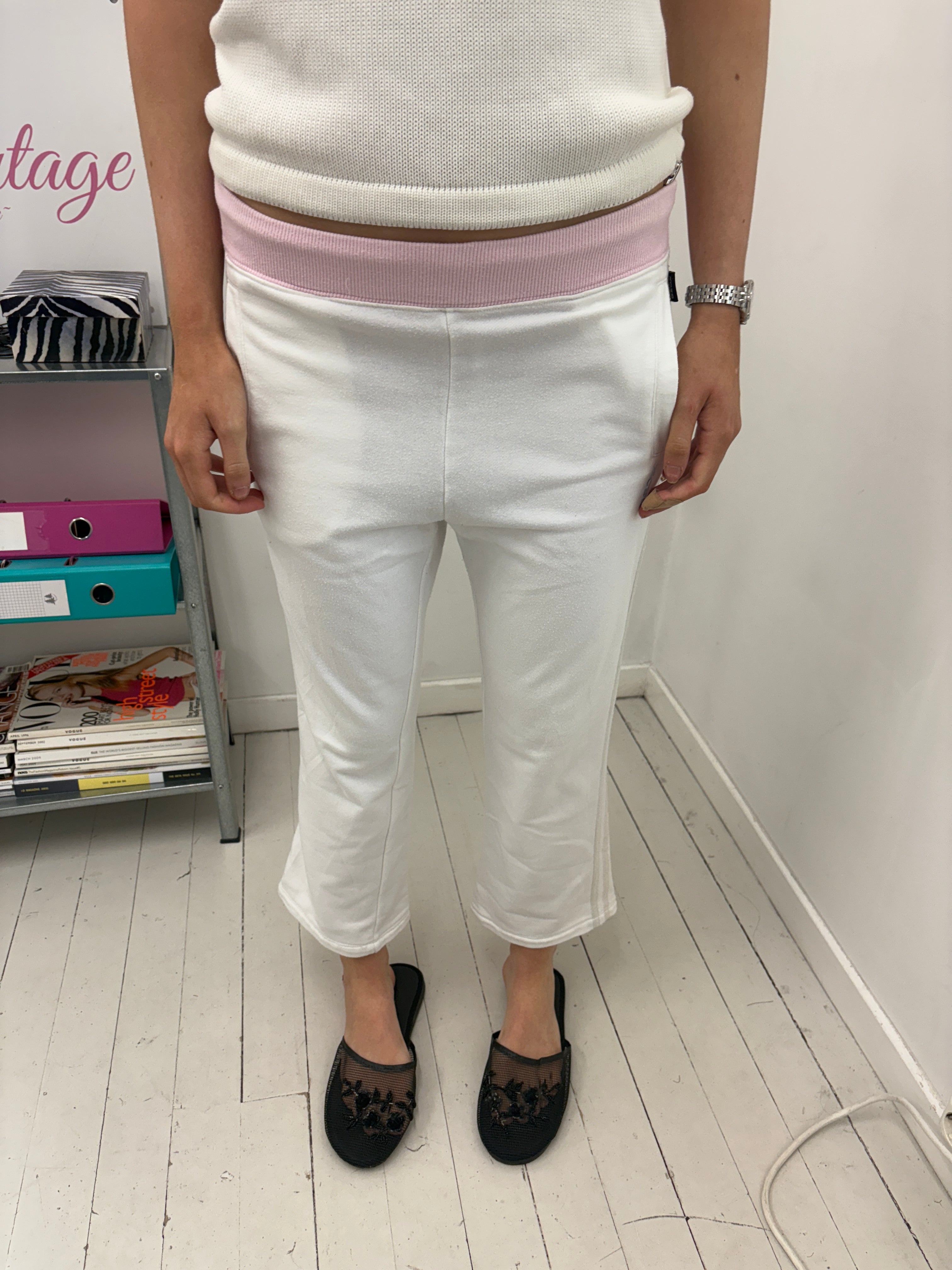 White Pink Geox Joggers