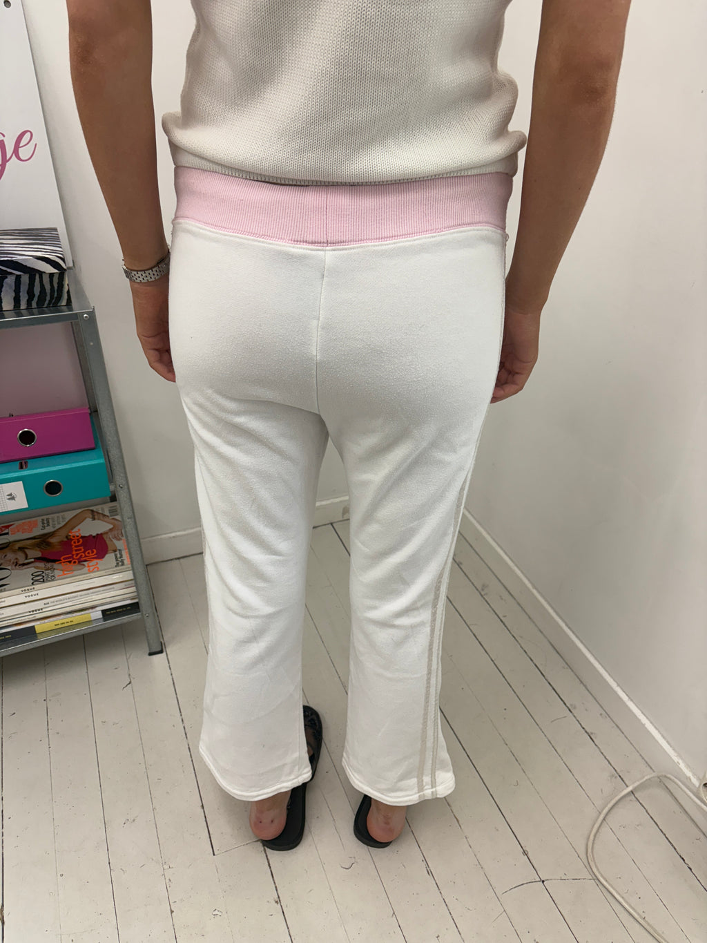 White Pink Geox Joggers