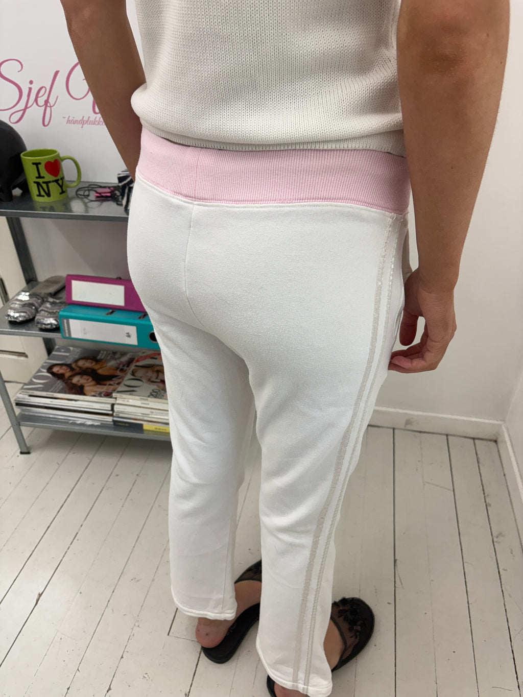 White Pink Geox Joggers