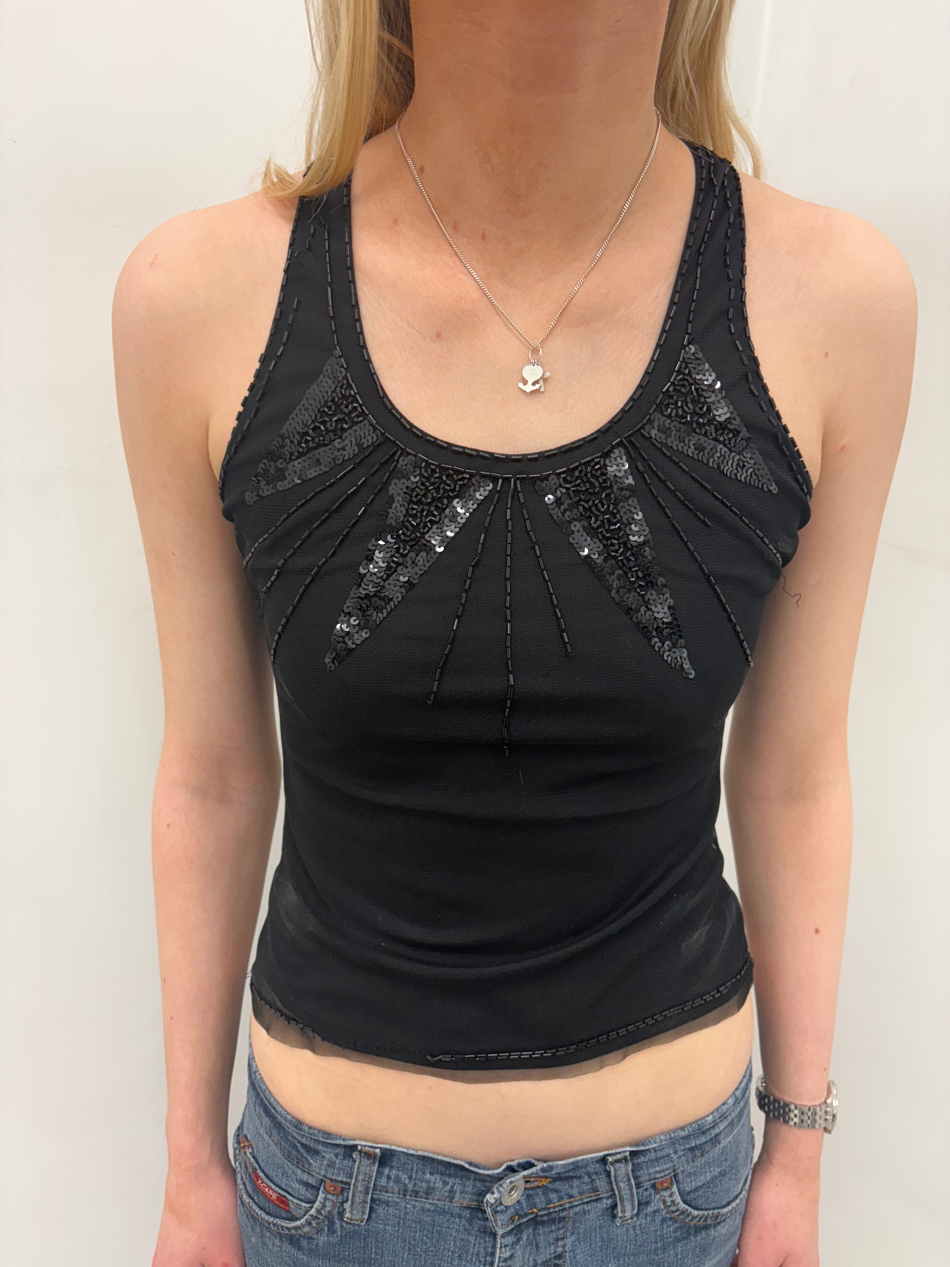 Moschino Underwear Sequin Tank Top