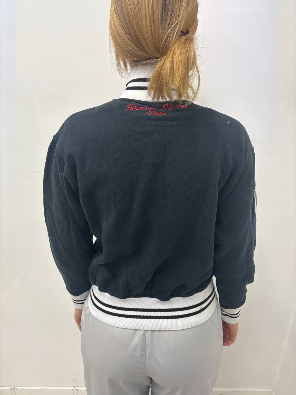 Black USA Zip-Up Track Jacket