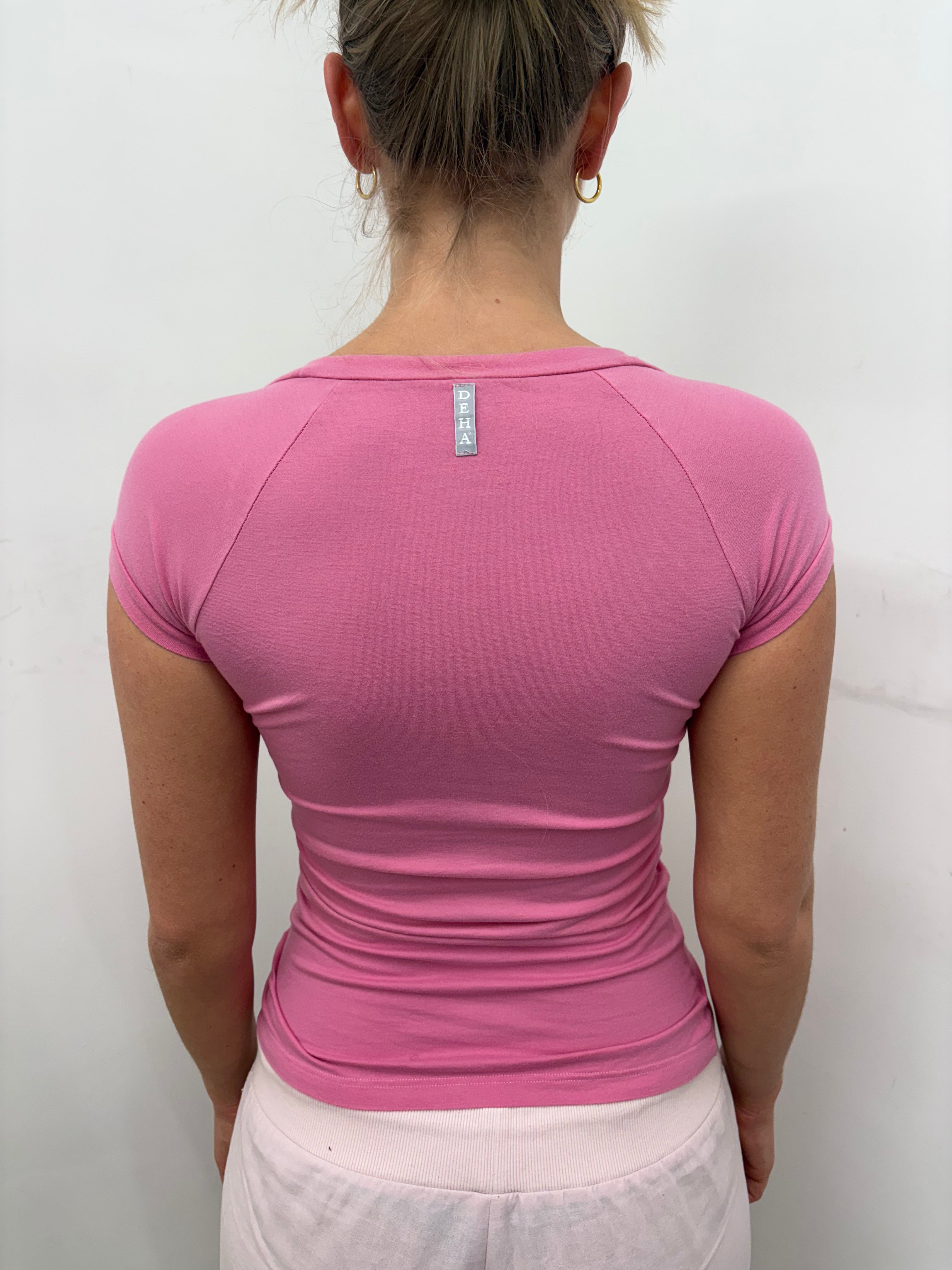 Pink “Io Ballo Da Deha” Baby Tee